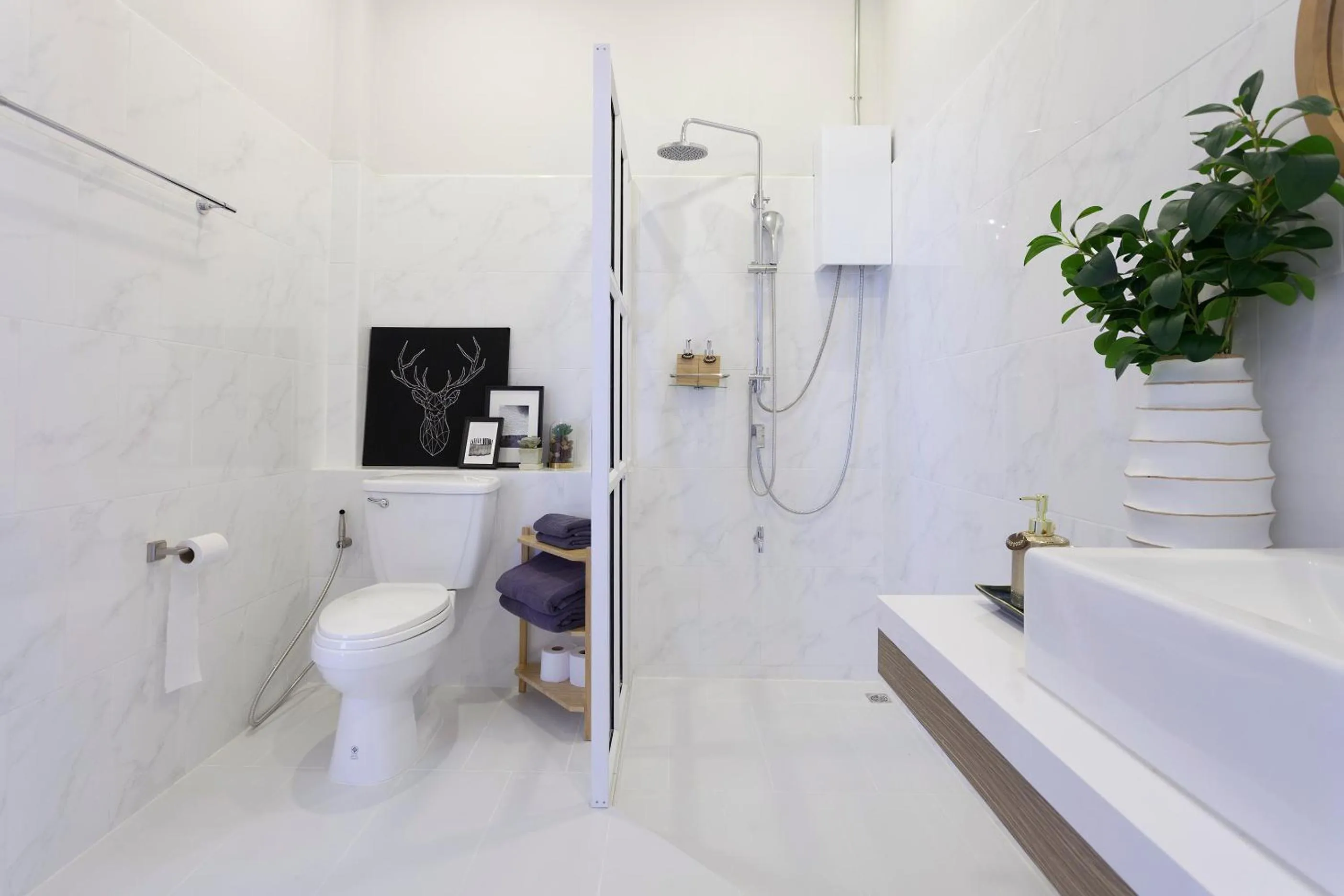 Shower in Private Pool Villa 89 Nimman Chiang Mai