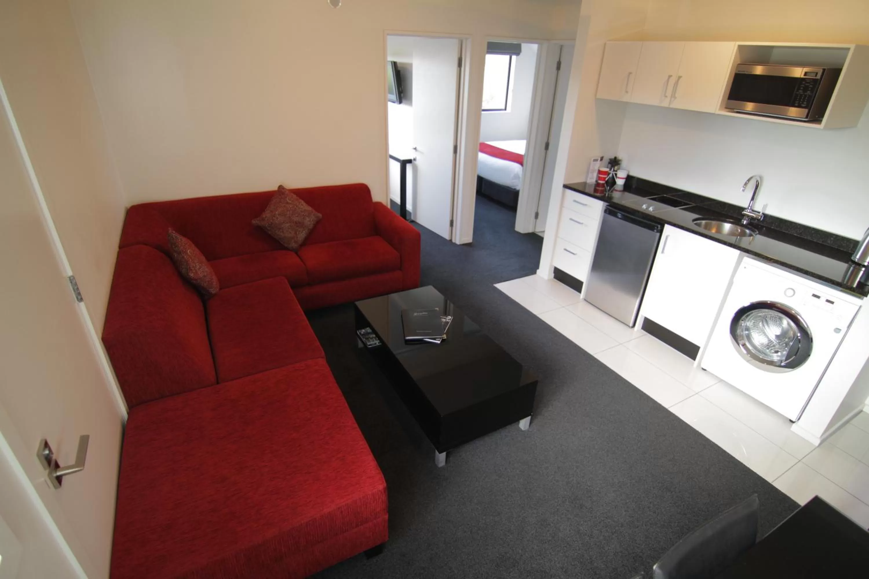Kitchen or kitchenette in Metropolitan Motel on Riccarton - 2 mins walk to Westfield