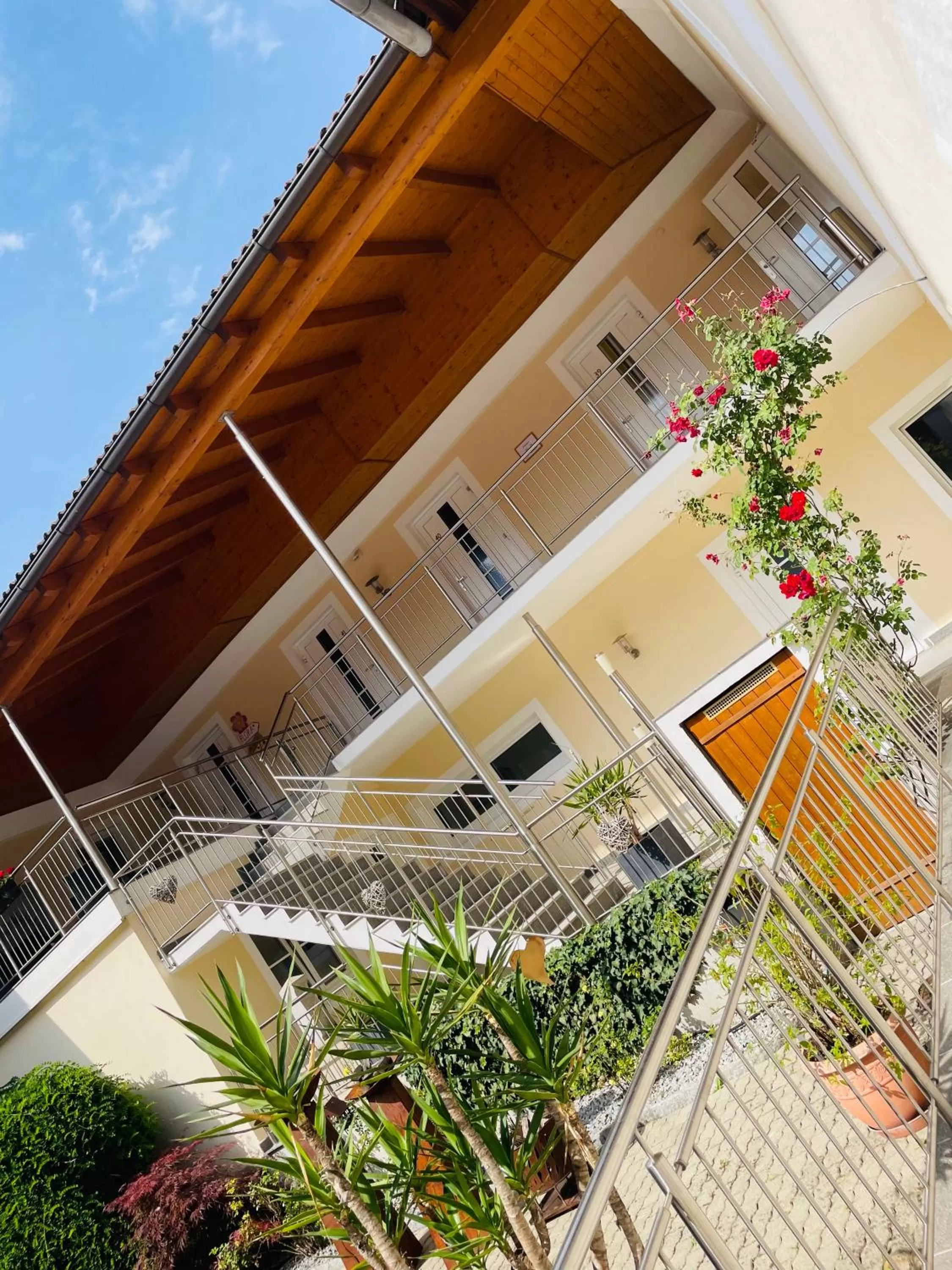 Patio, Property Building in Motel Maria