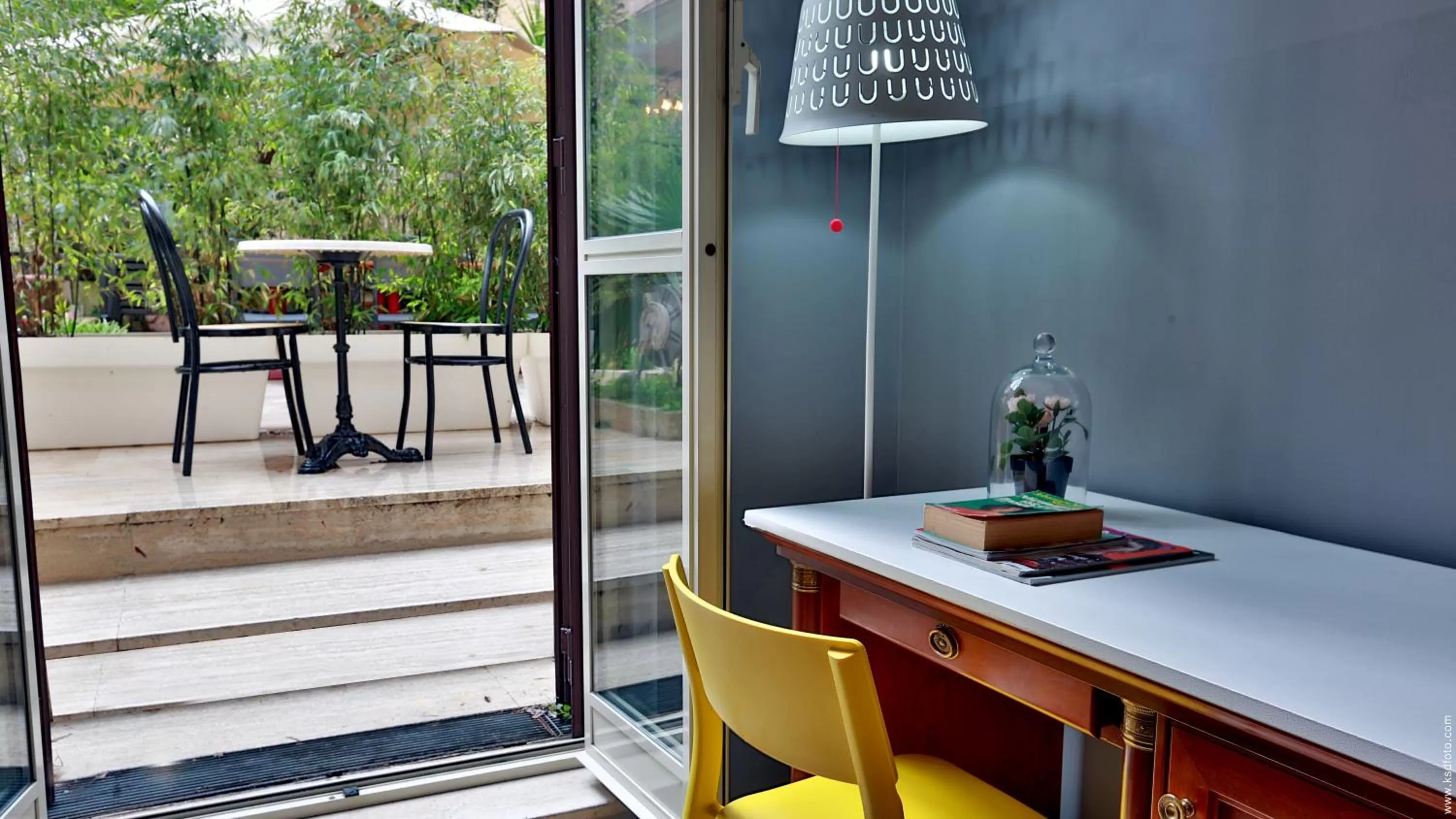 Garden view in Hotel Giolitti Smart