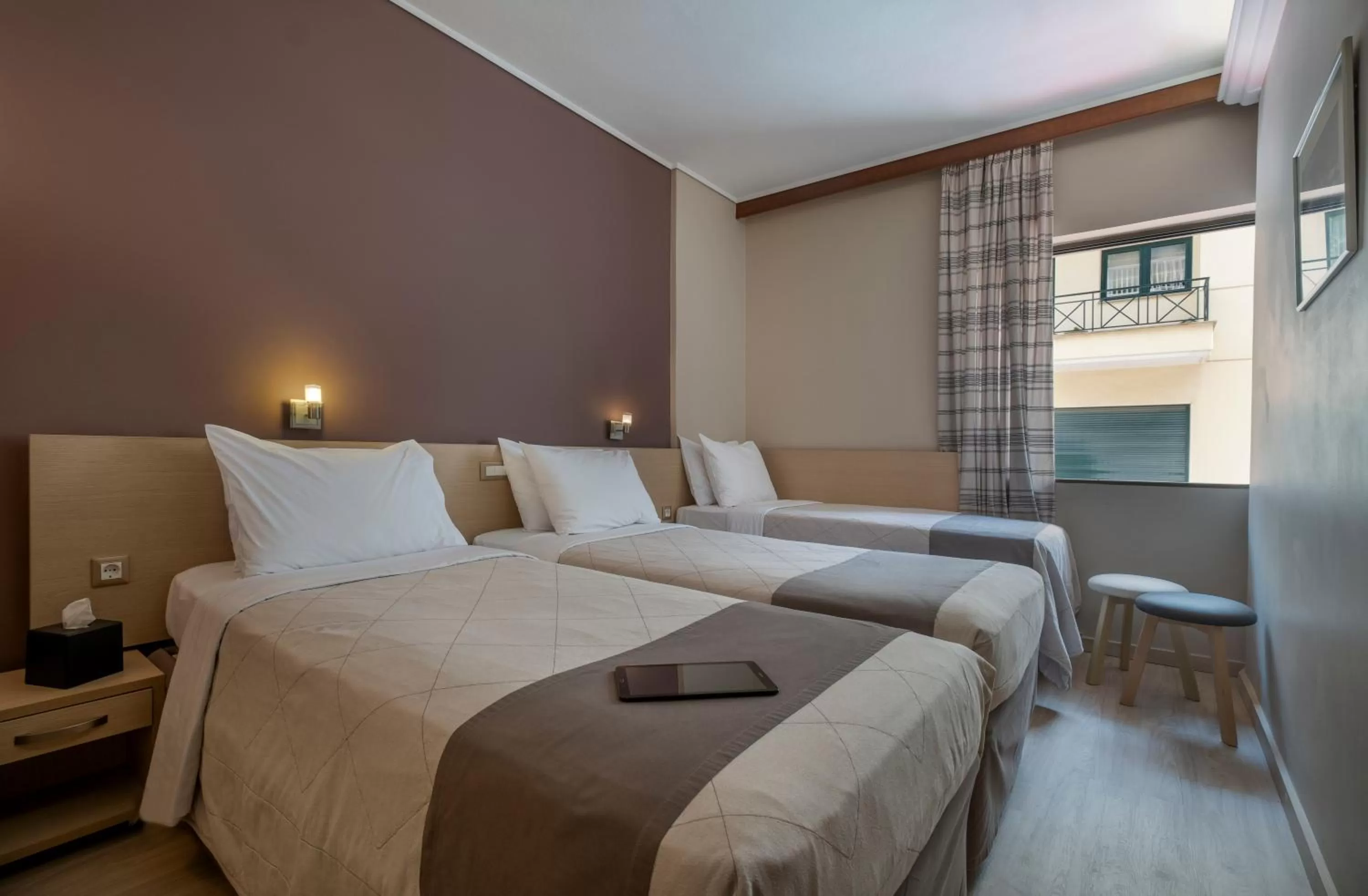 Bedroom, Bed in Acropolis View Hotel