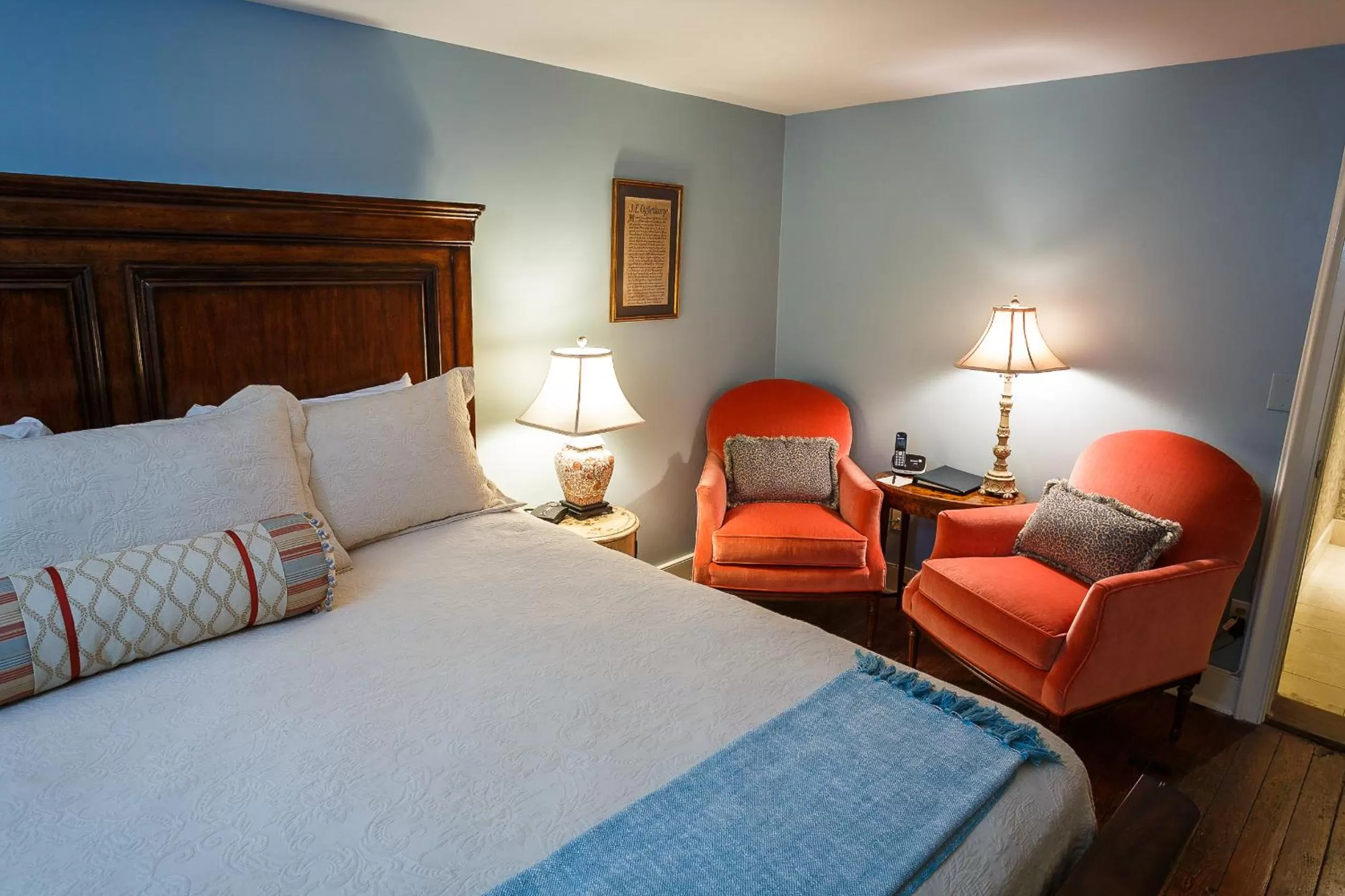 Bed in Eliza Thompson House, Historic Inns of Savannah Collection