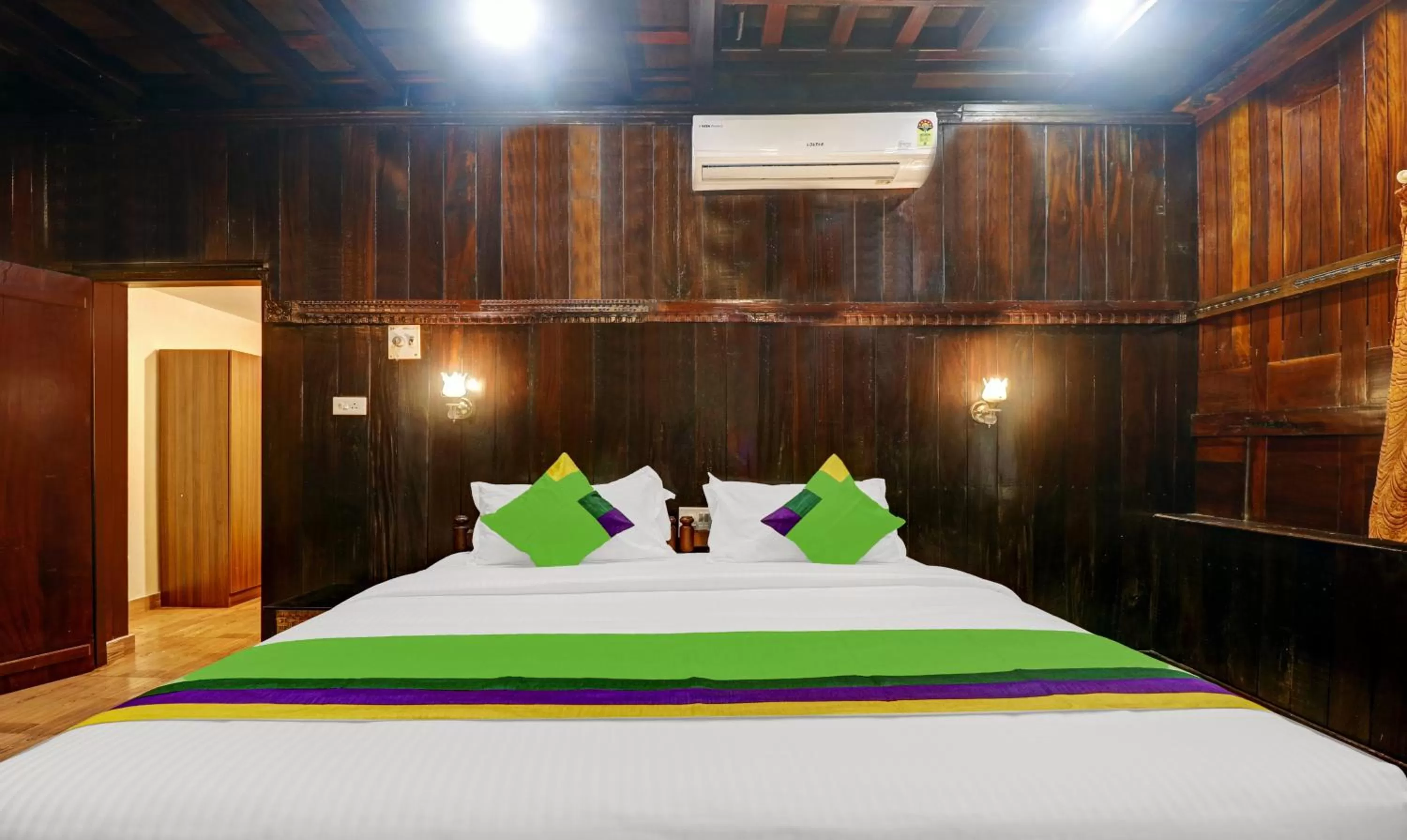 Bed in Treebo Trend God'S Own Country Ayurveda Resorts