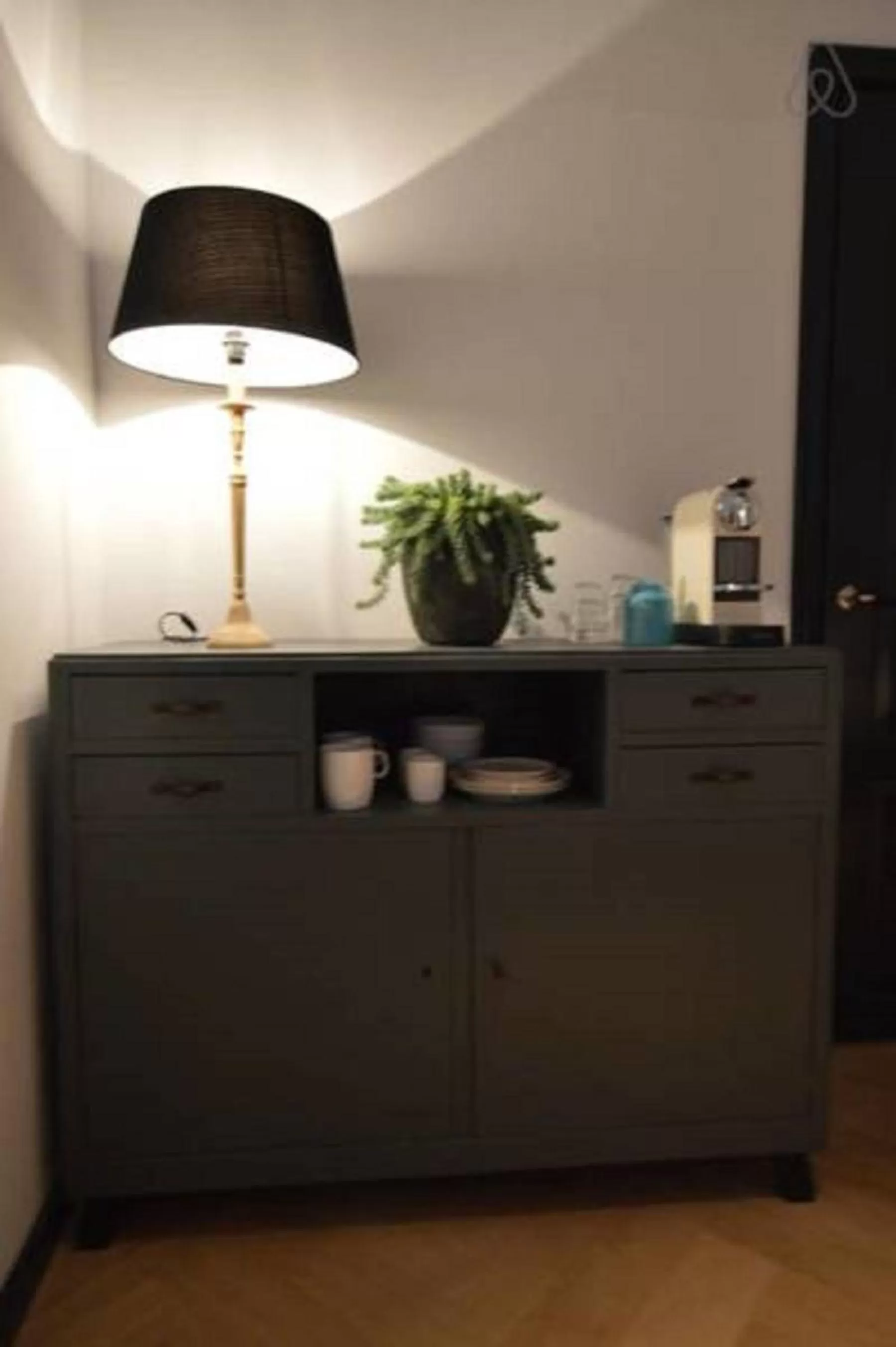 Coffee/tea facilities, Kitchen/Kitchenette in Romantic ground floor suite in Pijp near Sarphatipark