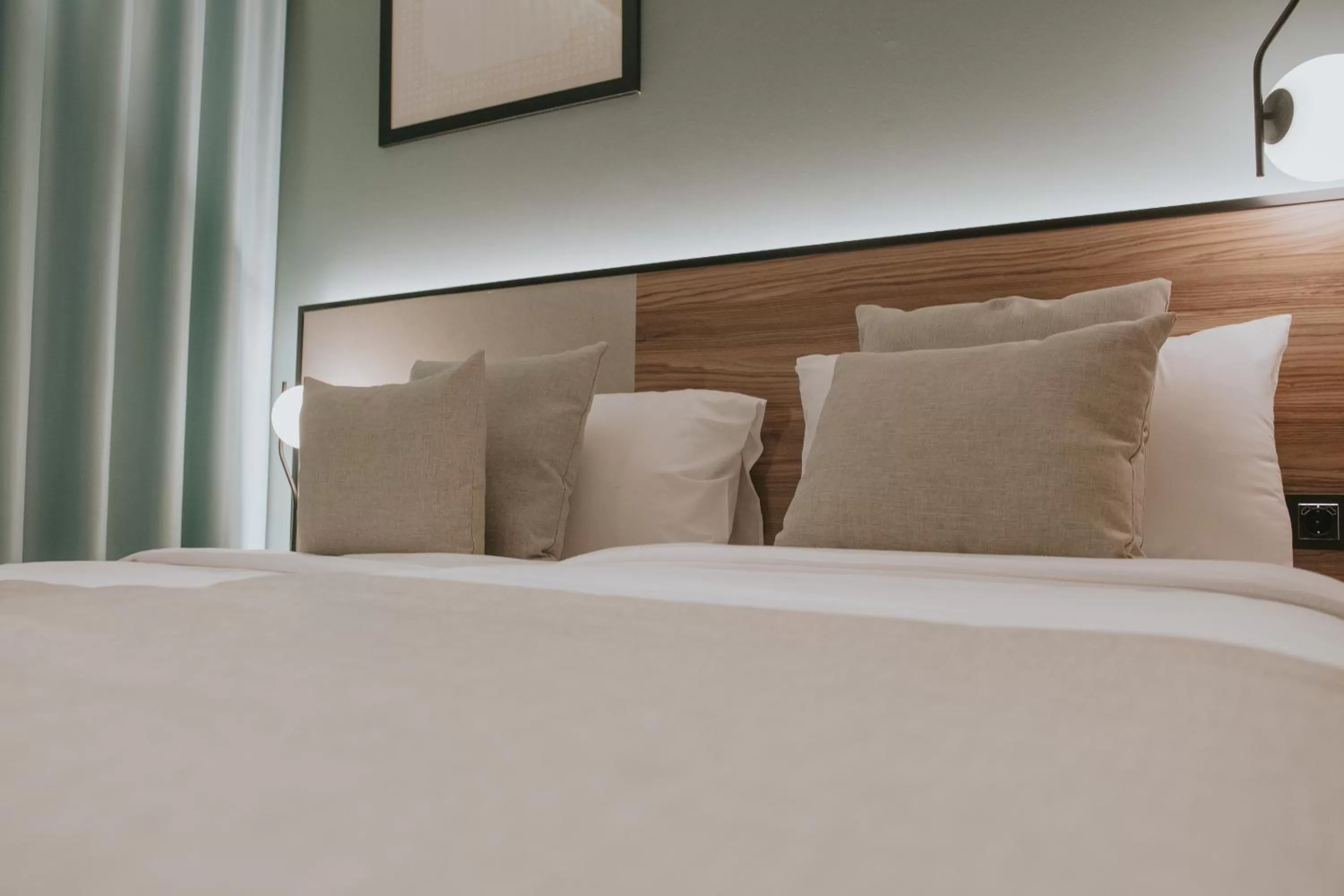 Bed in Catalina Plaza Hotel Sostenible