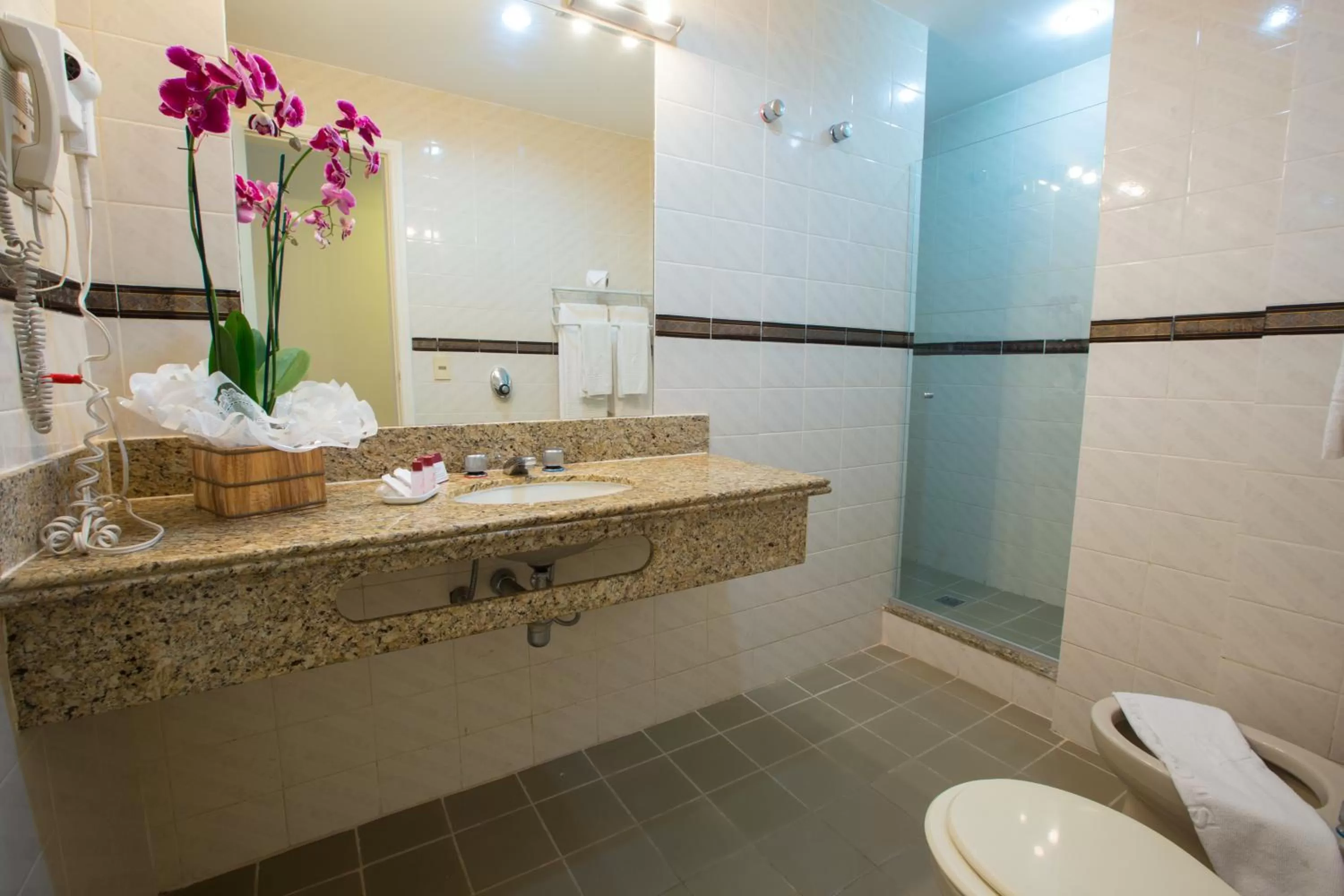 Bathroom in Augusto's Copacabana Hotel