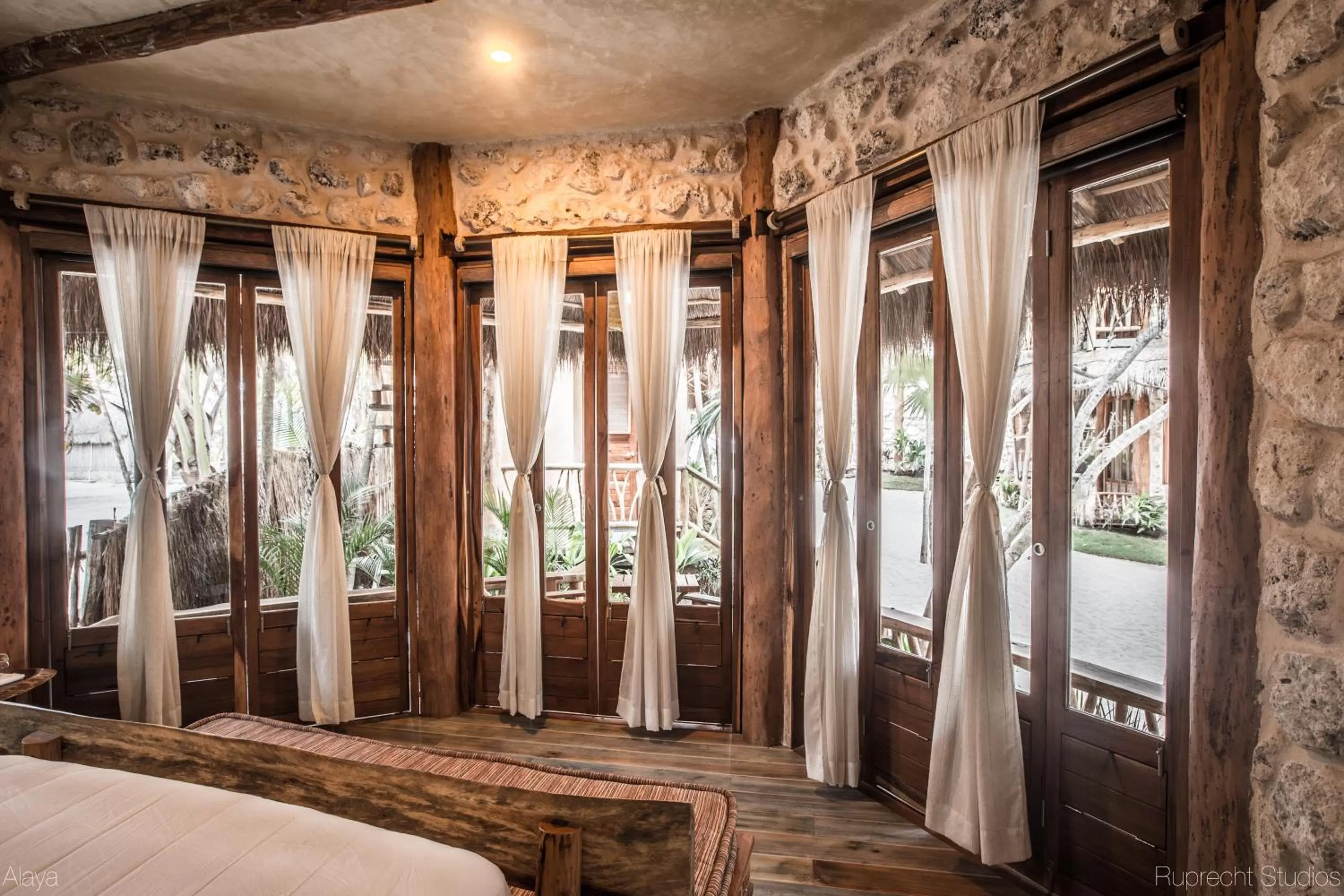 Bedroom, Bed in Alaya Tulum by Ahau Collection