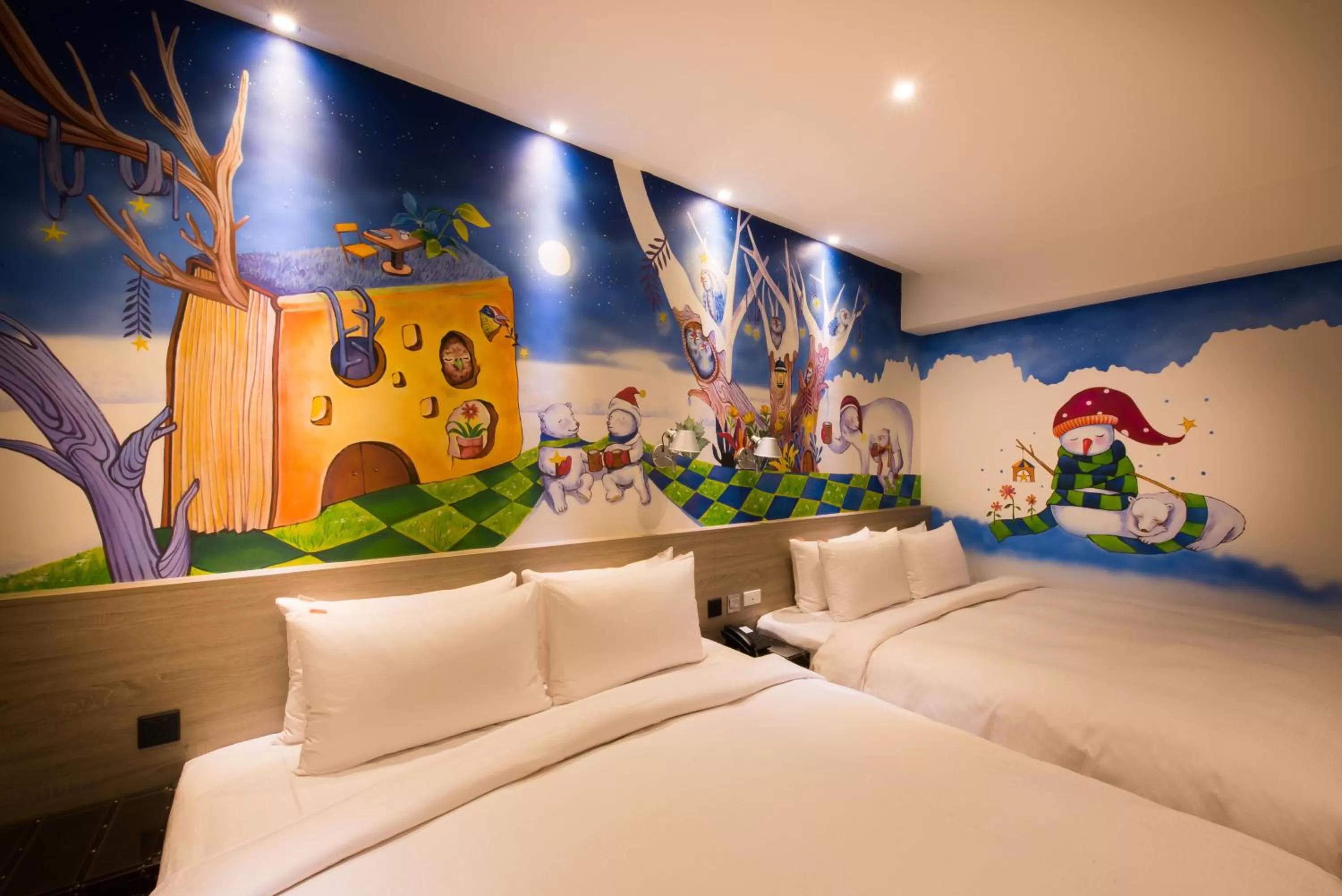 Bed in Legend Hotel Kaohsiung Pier2