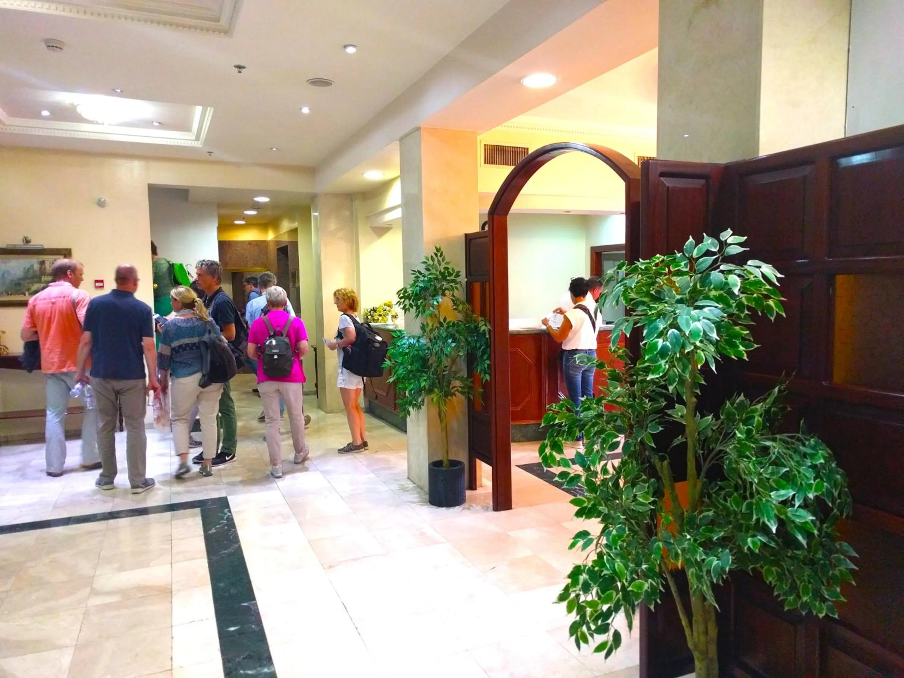 Lobby or reception in Holy Land Hotel