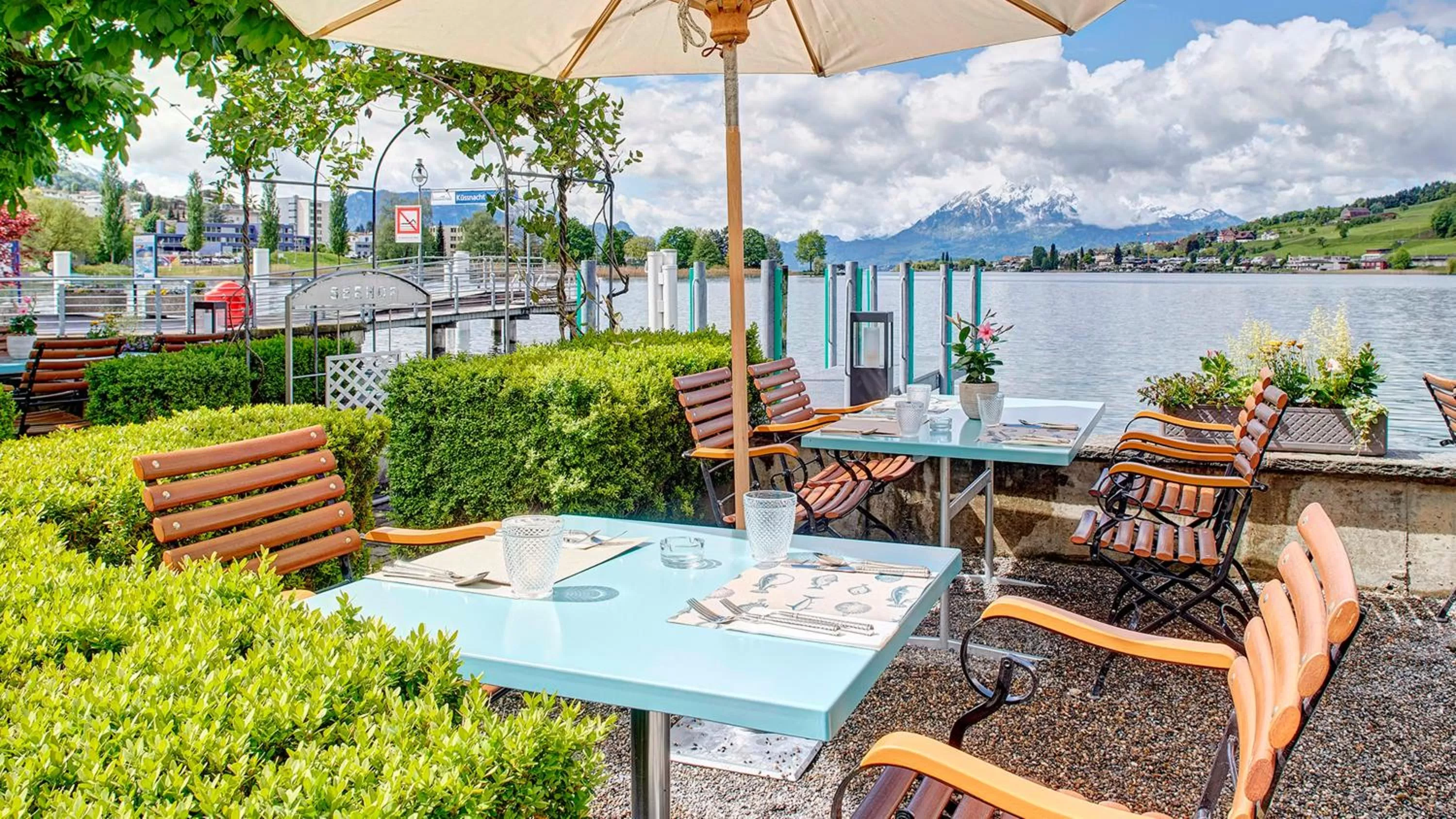 Balcony/Terrace in Hotel Restaurant Seehof