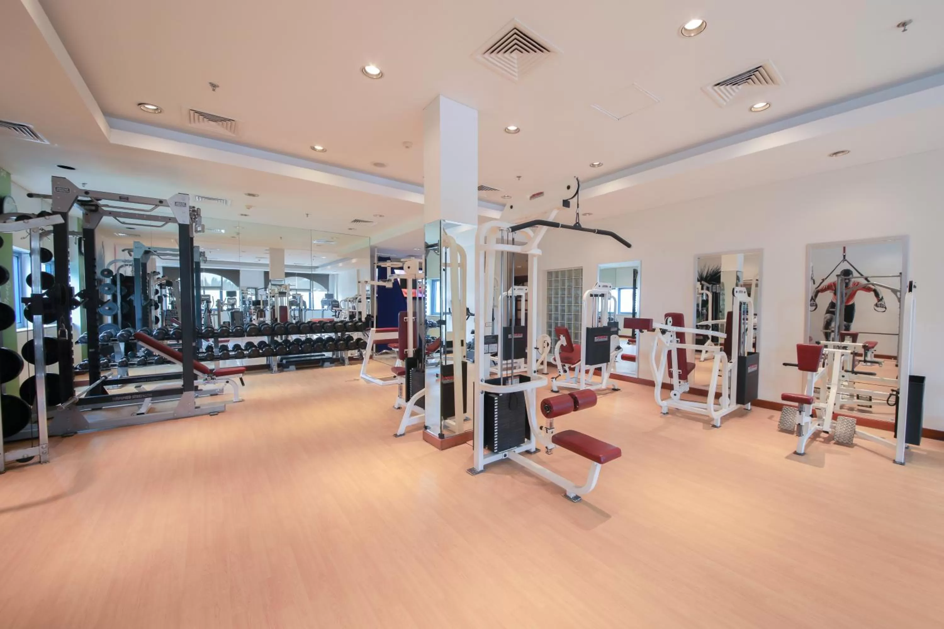 Fitness centre/facilities in Ajman Hotel & Villas by Blazon Hotels