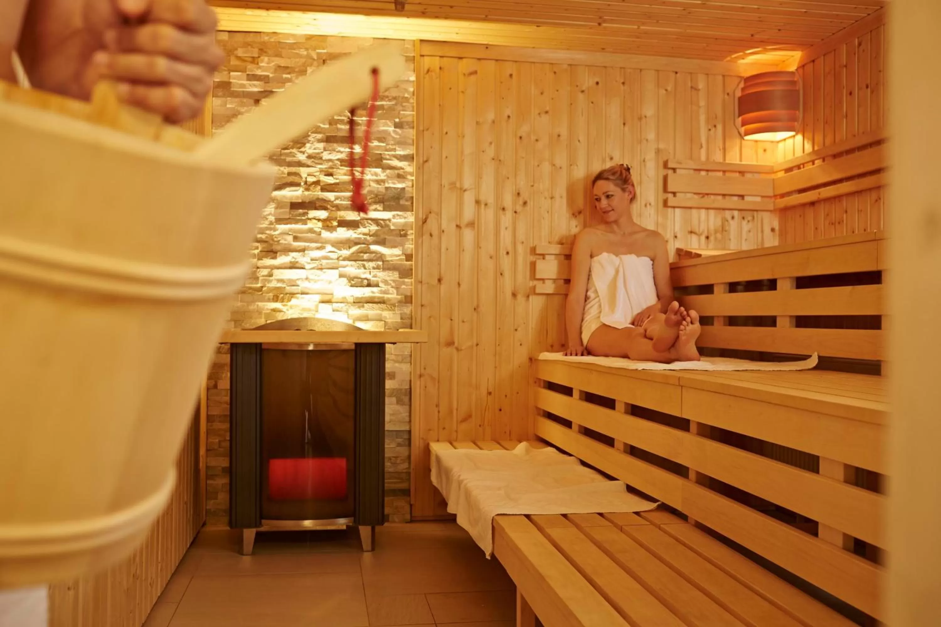 Sauna in Landgasthof Hotel Hirsch