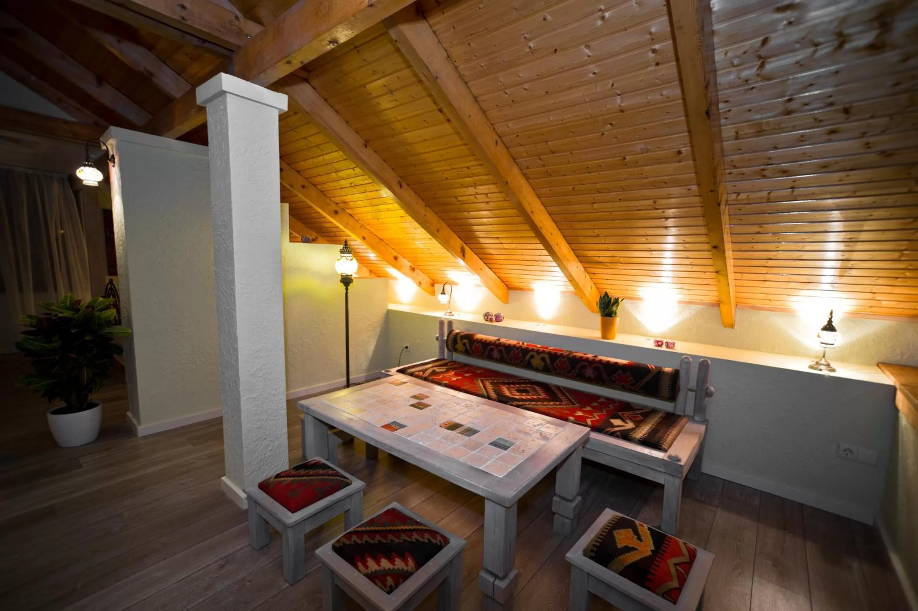 Seating area in No12 Boutique Hotel