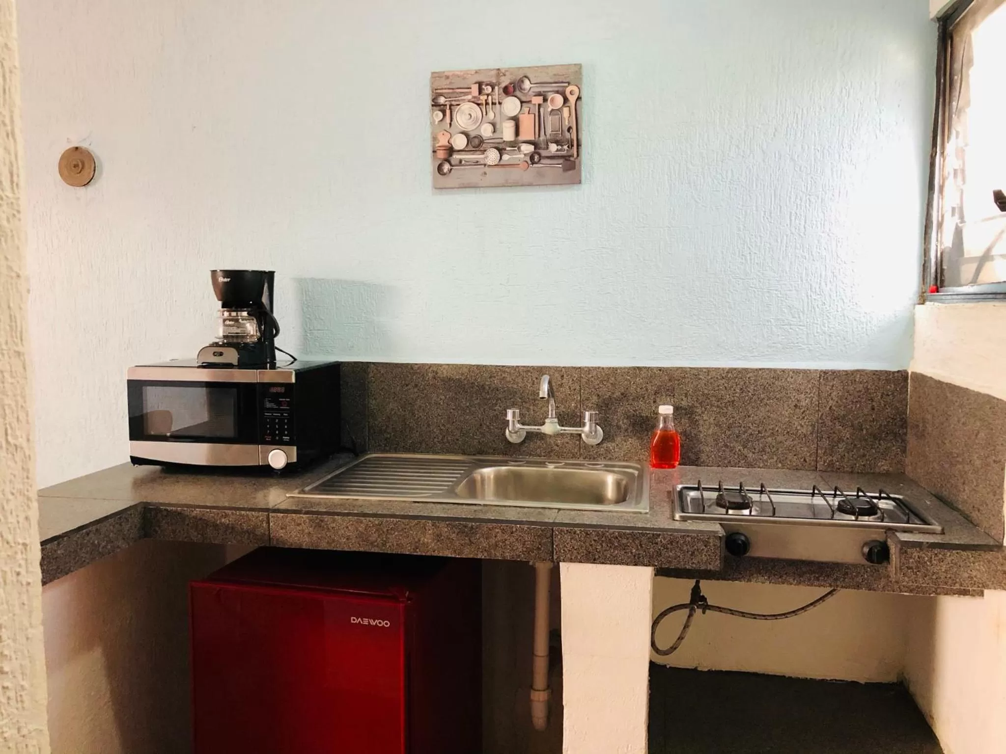 Kitchen or kitchenette in Hotel Dpas 52