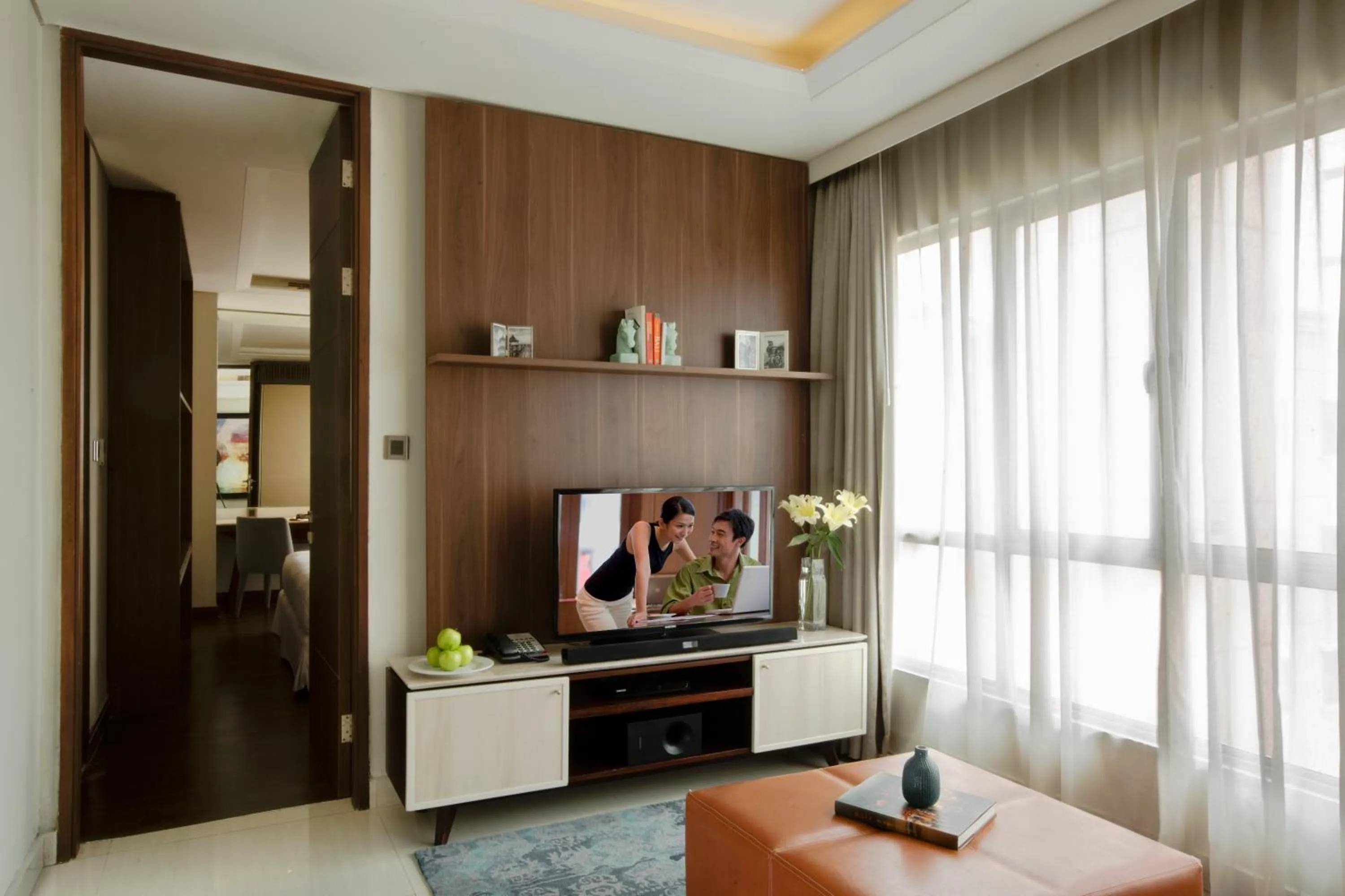 Living room in Ascott Waterplace Surabaya