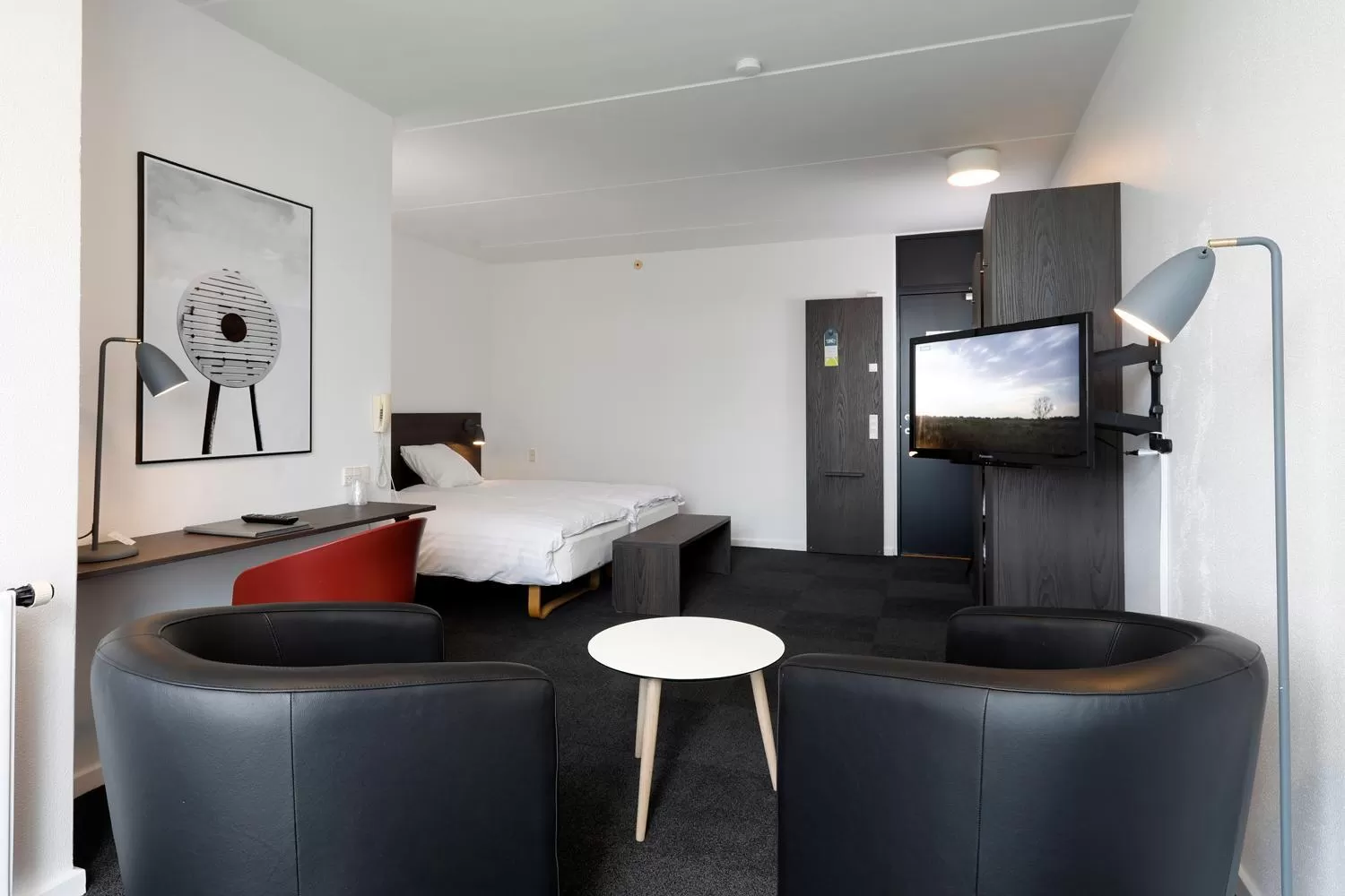 Photo of the whole room, Bed in Skaga Hotel