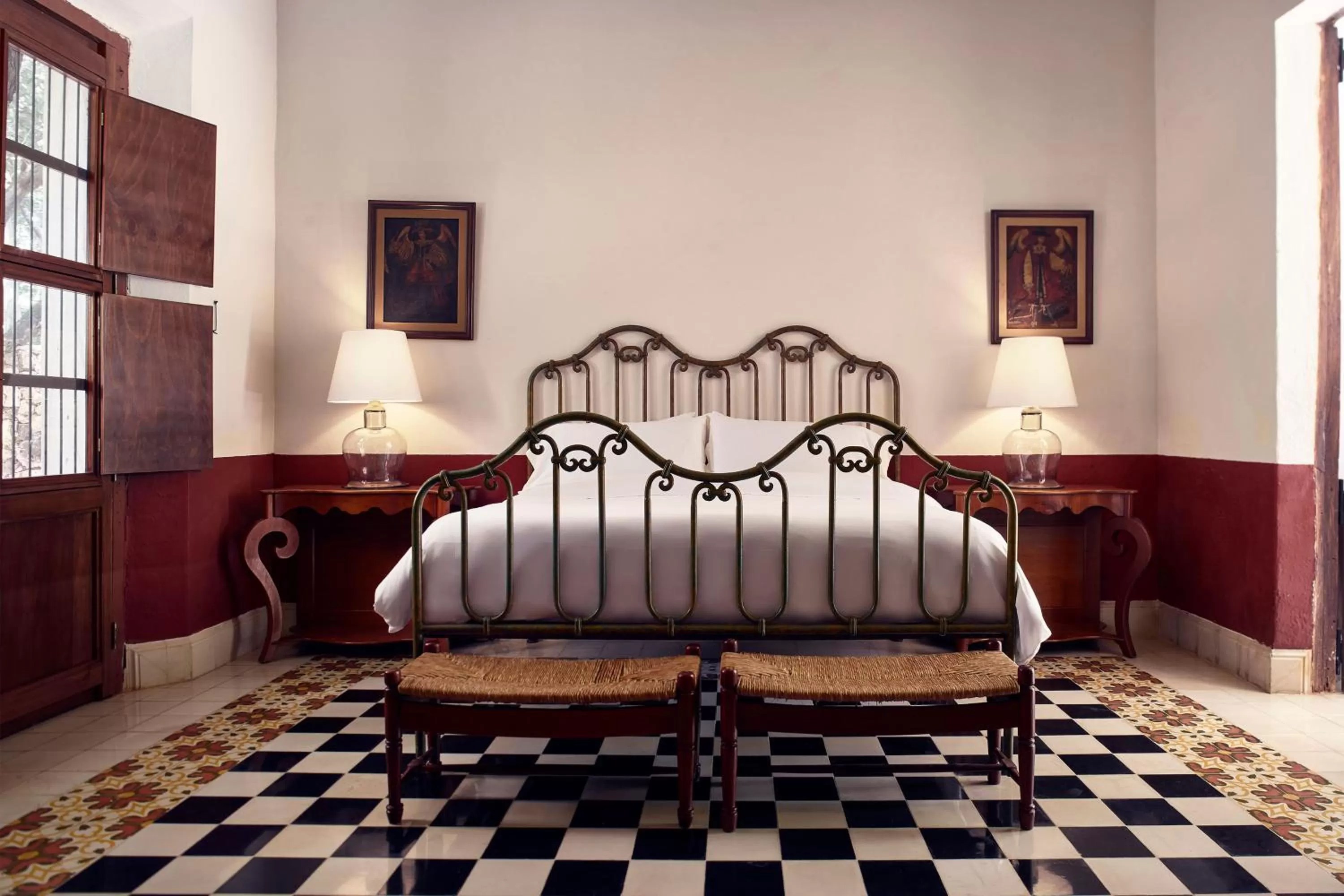 Bed in Hacienda Temozon Sur