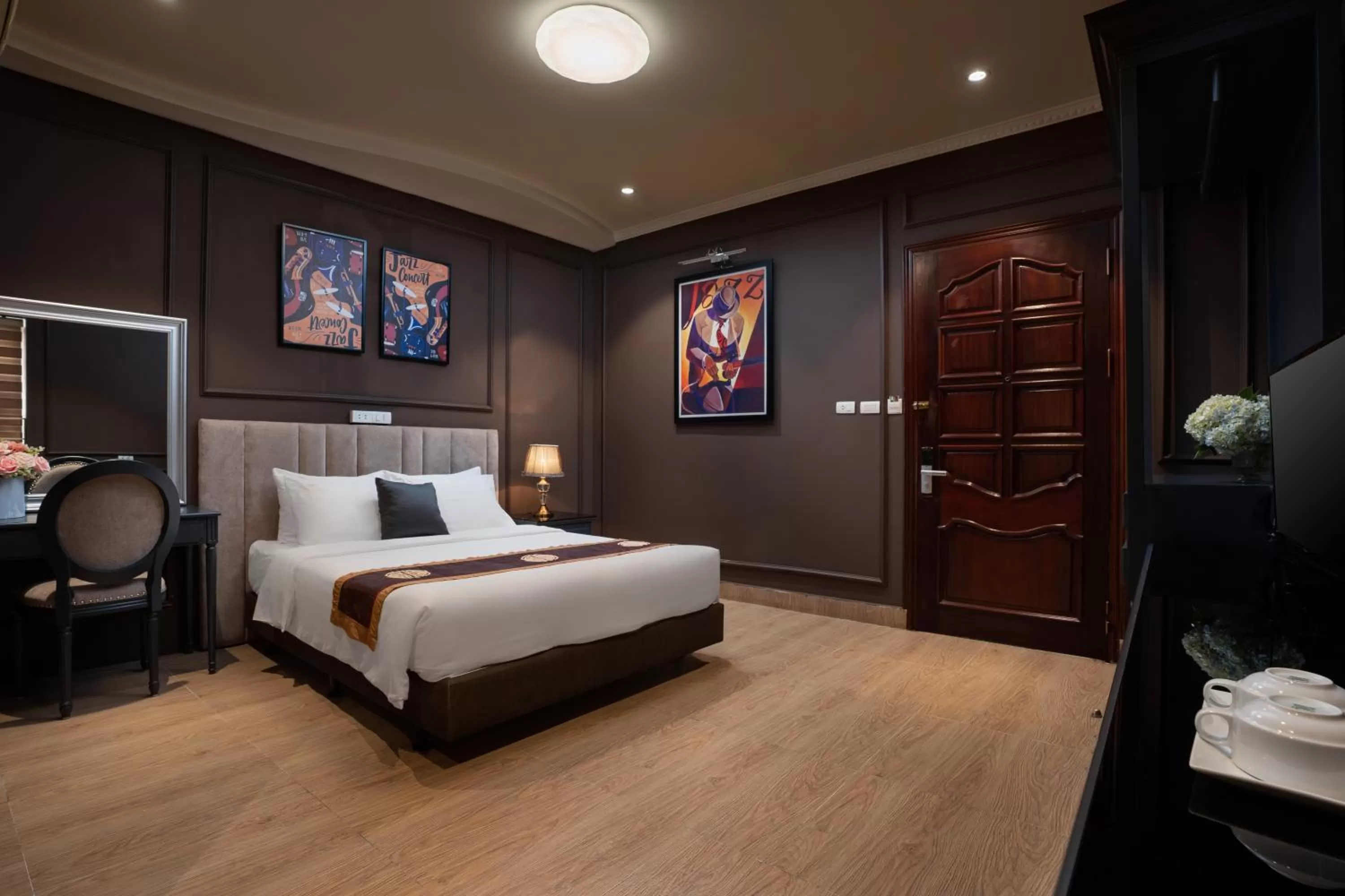 Bed in Hanoi Morning Hotel