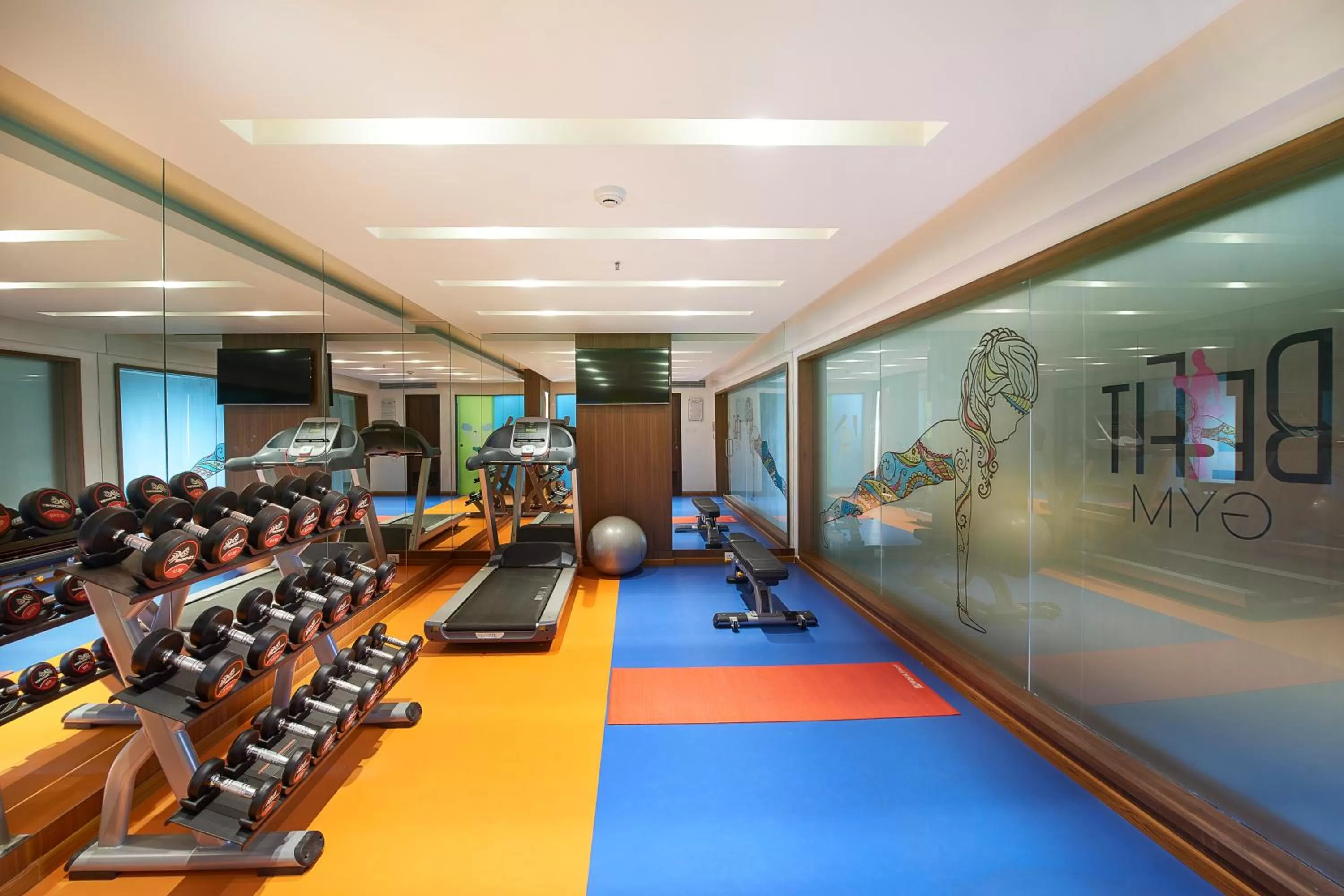 Fitness centre/facilities in ZIBE Salem By GRT Hotels