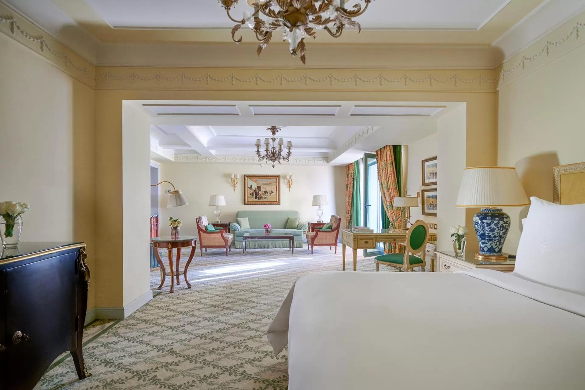 Living room, Bed in Four Seasons Hotel Alexandria At San Stefano