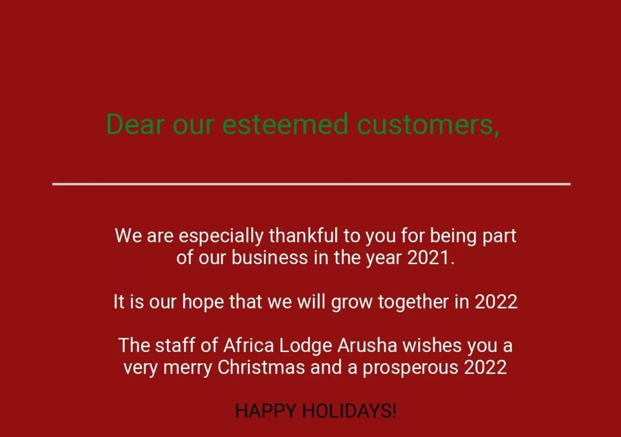 Property building in Africa Lodge Arusha