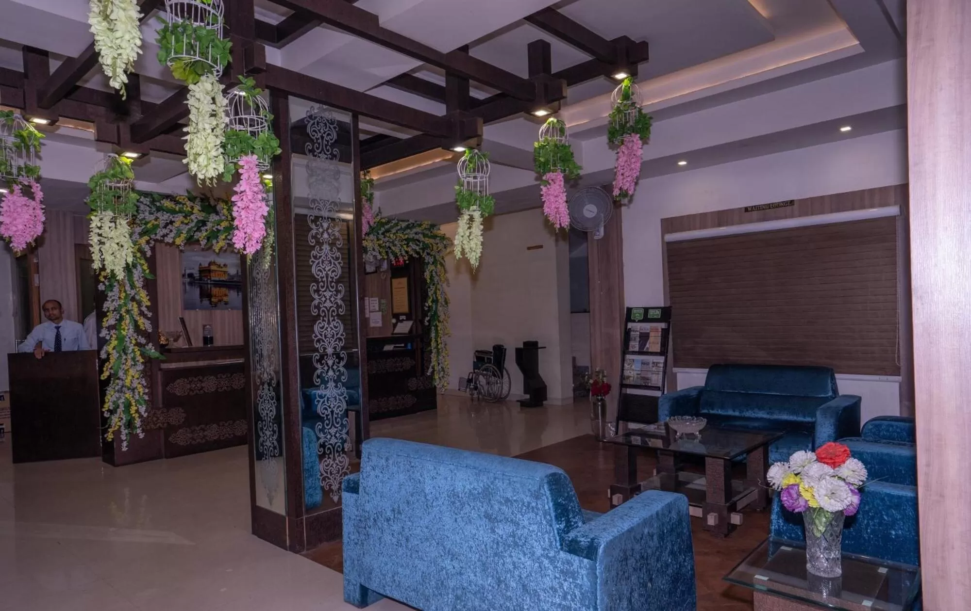 Lobby or reception in Hotel Samrat
