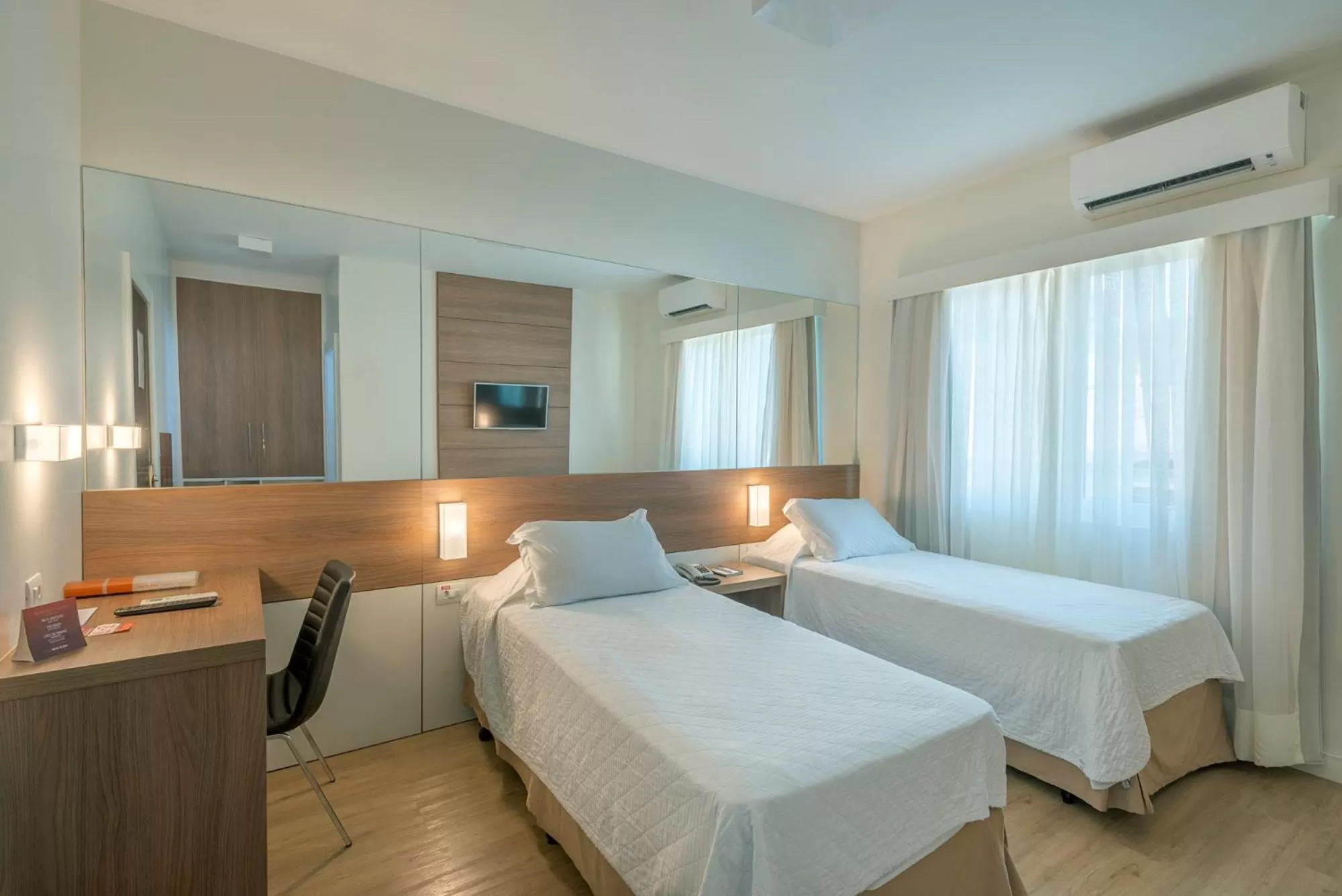 Bed in Hotel Glória Blumenau