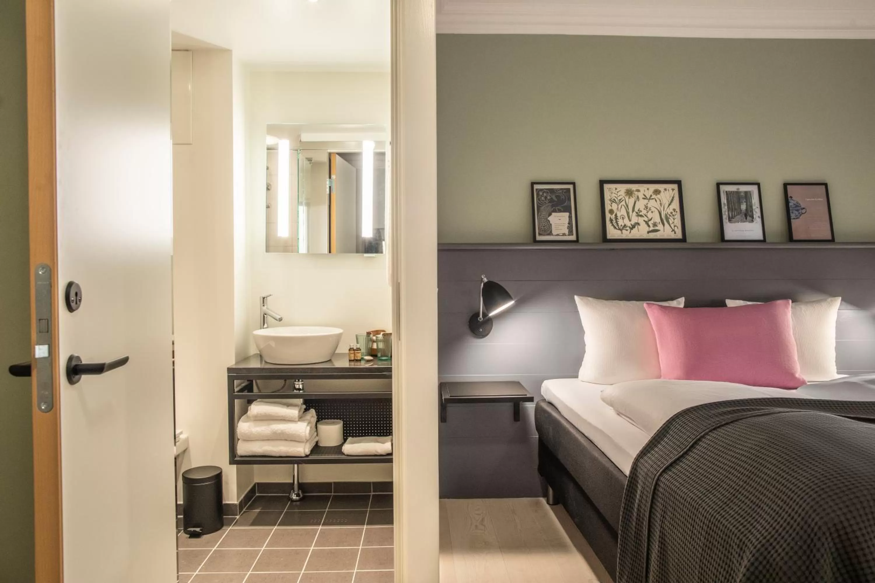 Bed in Hotel Fredensborg Store Kro