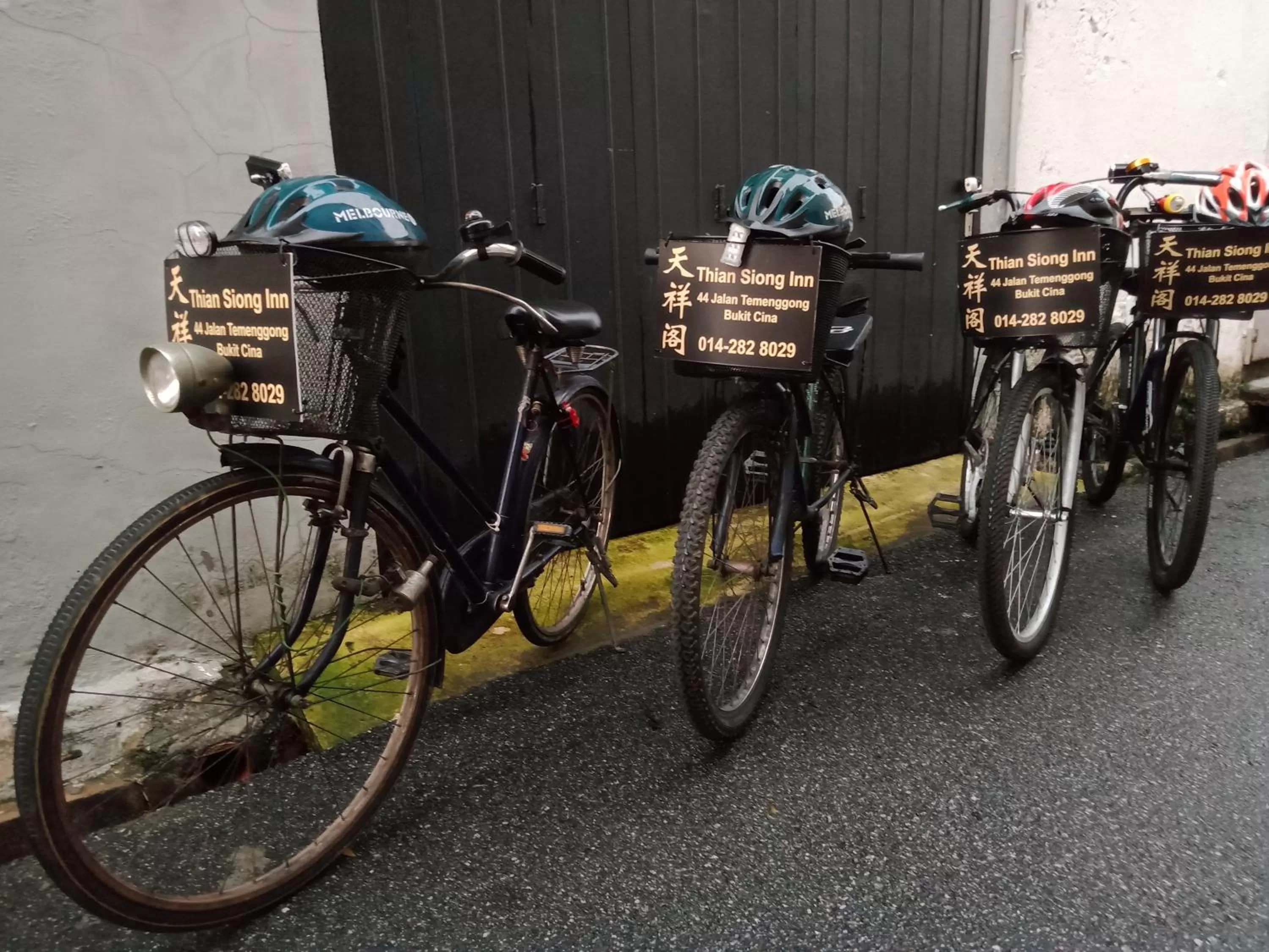 Cycling in Thian Siong Inn