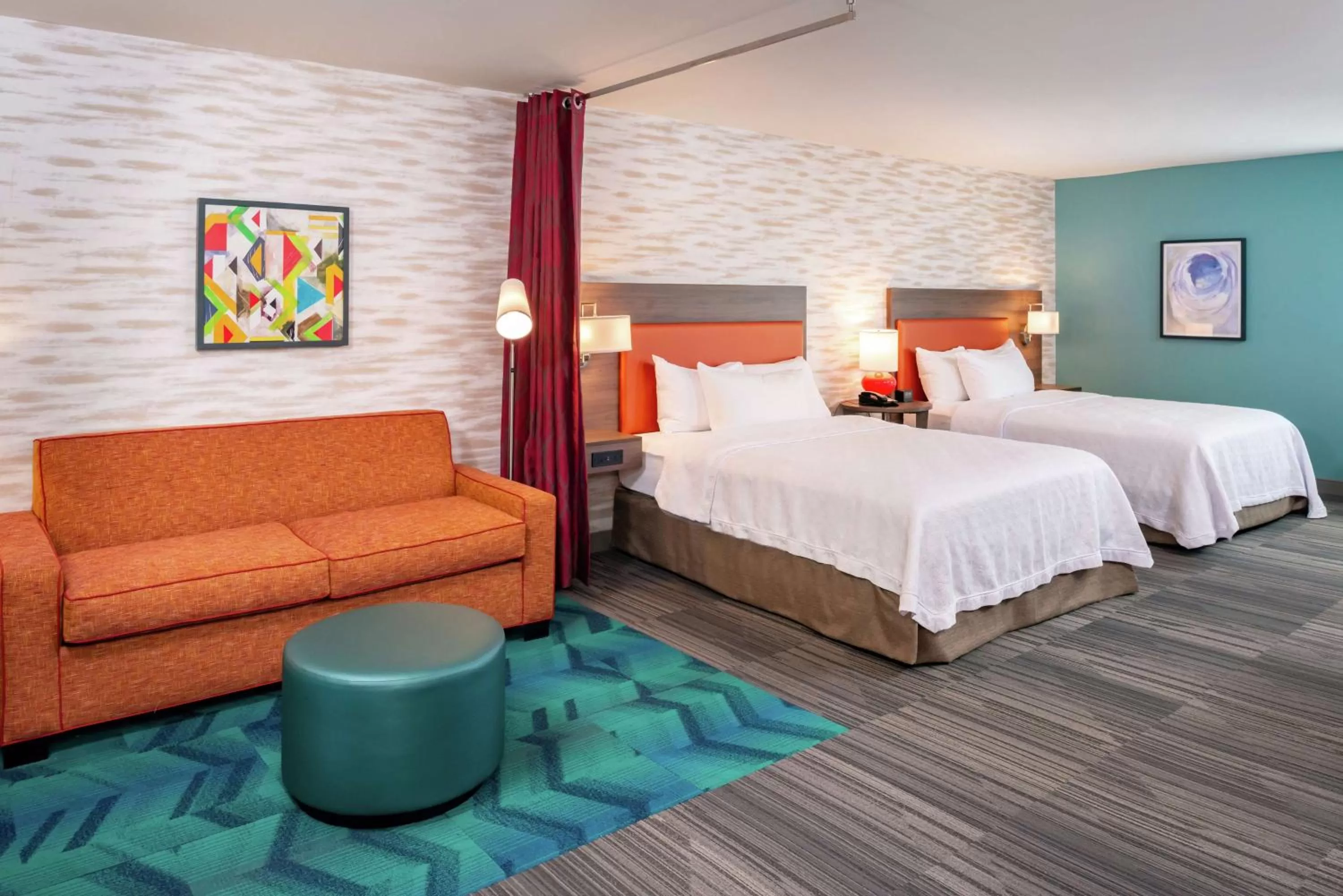 Queen Studio with Two Queen Beds - Mobility/Hearing Accessible - Non-Smoking in Home2 Suites By Hilton New Albany Columbus