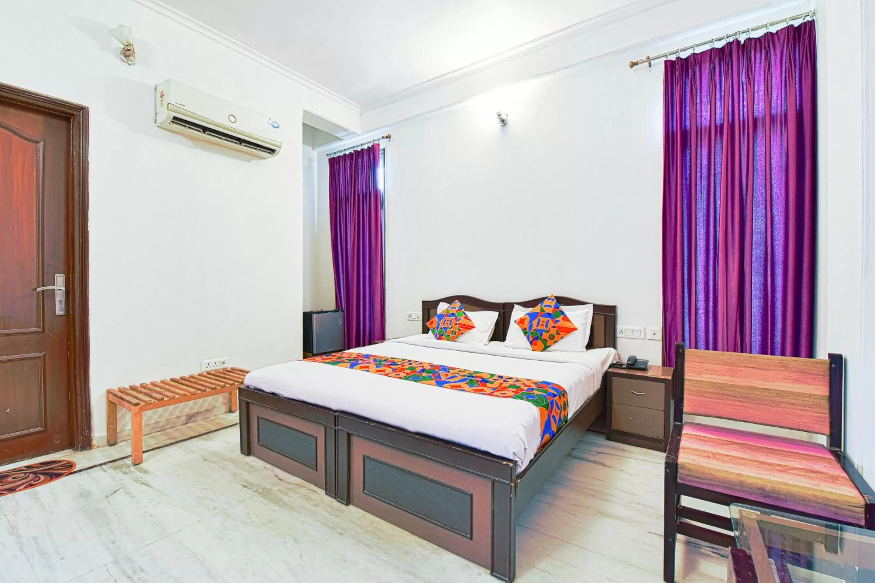 Bedroom, Bed in FabHotel Gitanjali