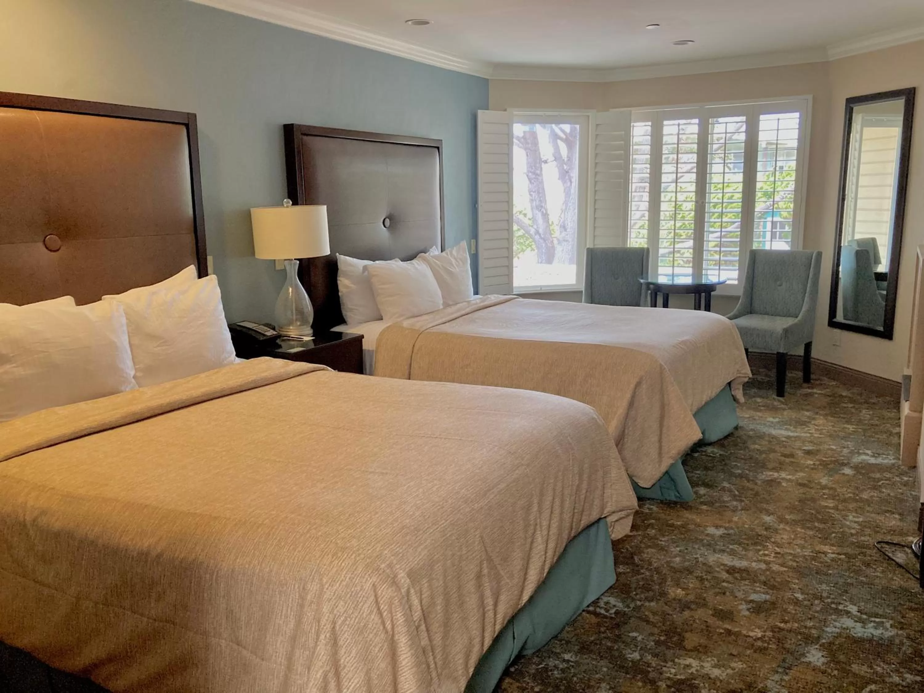 Bed in Blue Dolphin Inn