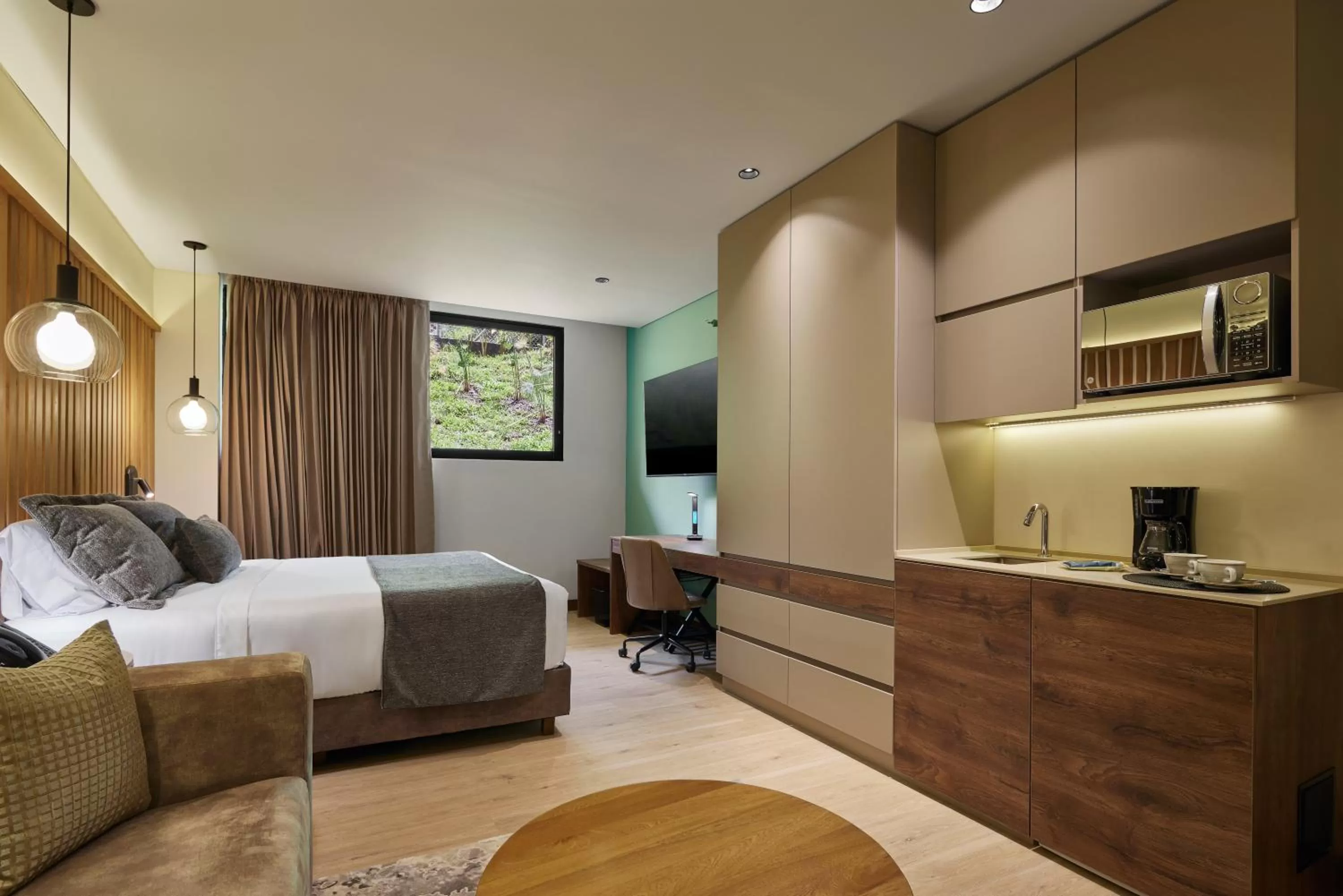 Bed in Blues Suites Medellín