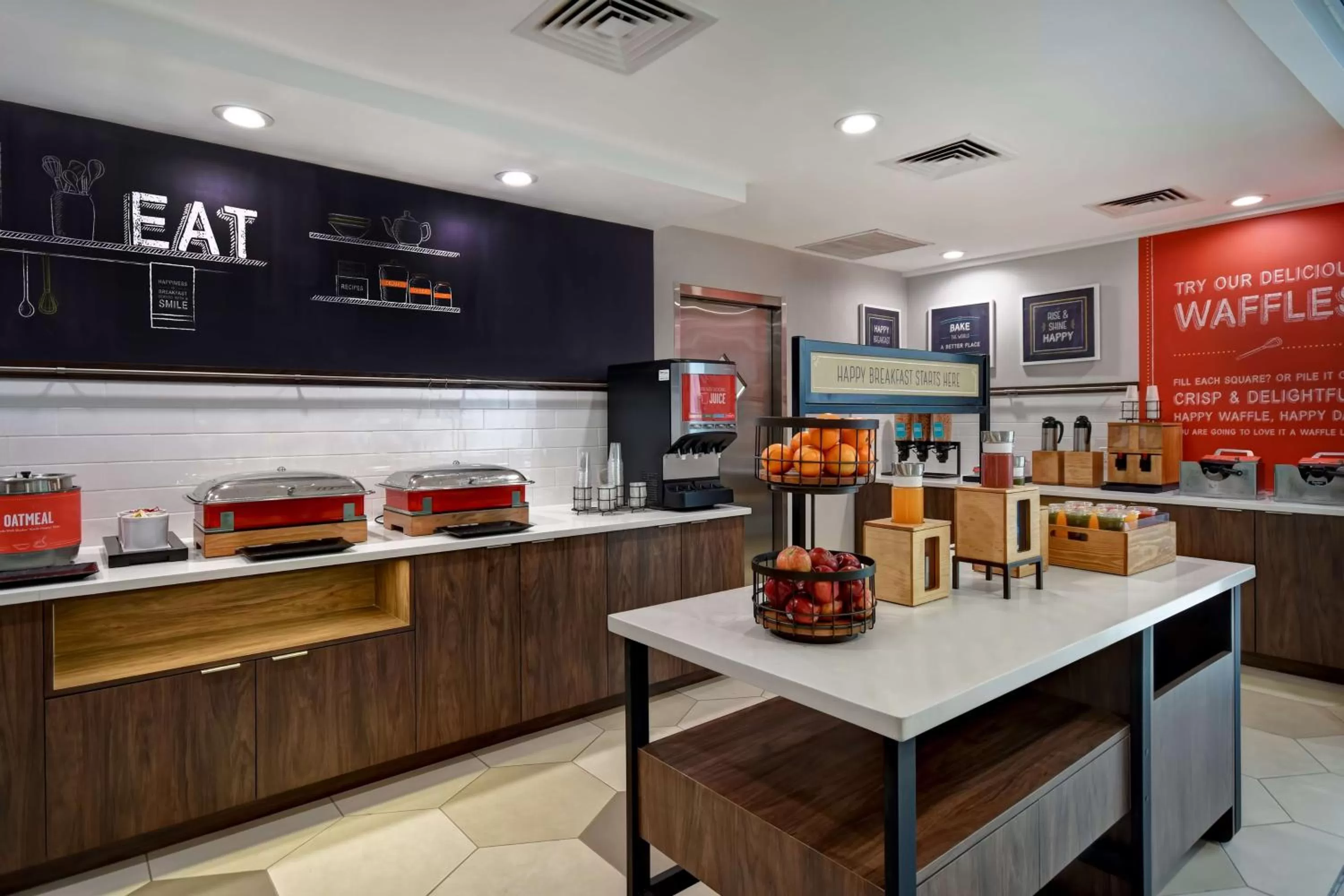 Breakfast in Hampton Inn NY-JFK