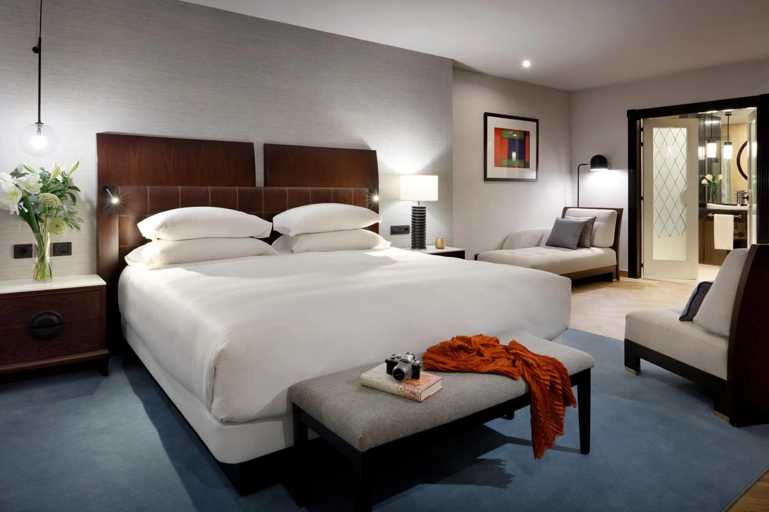 Bed in Hyatt Regency Hesperia Madrid