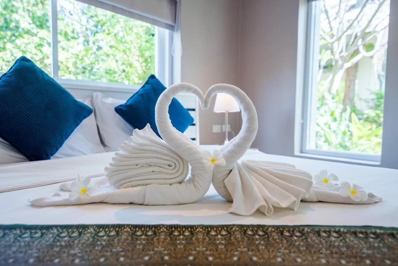 Bed in The Beach Village Resort