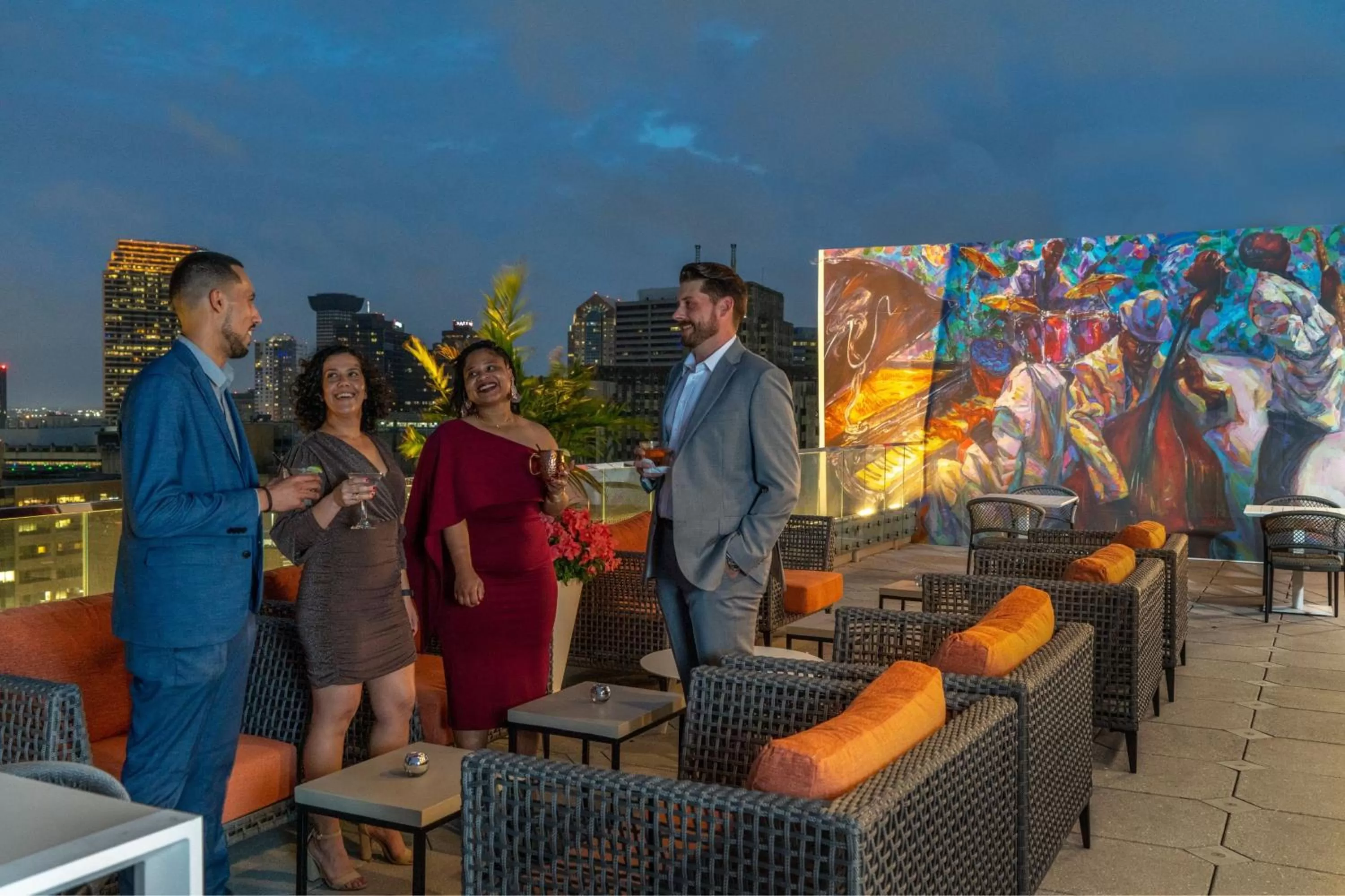 Lounge or bar in SpringHill Suites by Marriott New Orleans Downtown/Canal Street