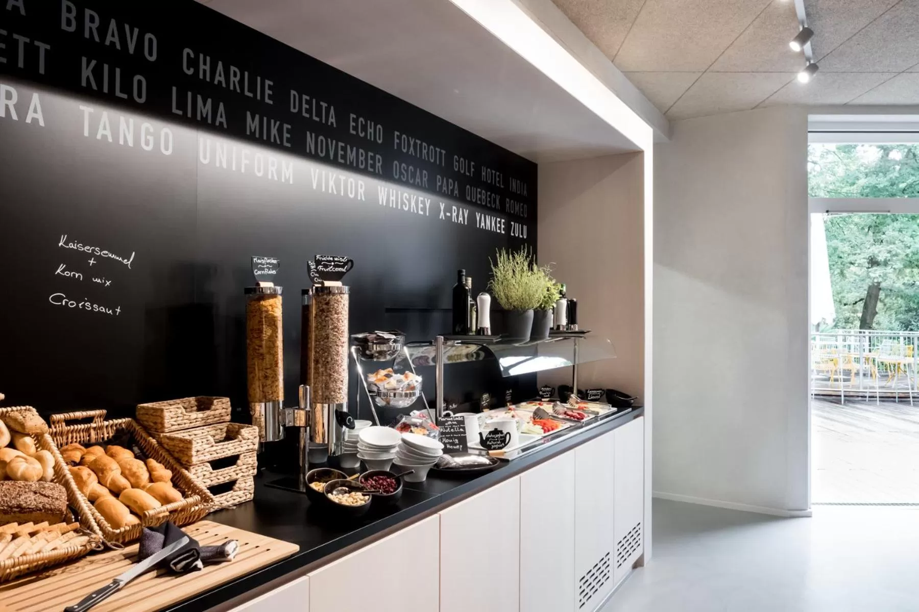 Continental breakfast in Airbase Hotel