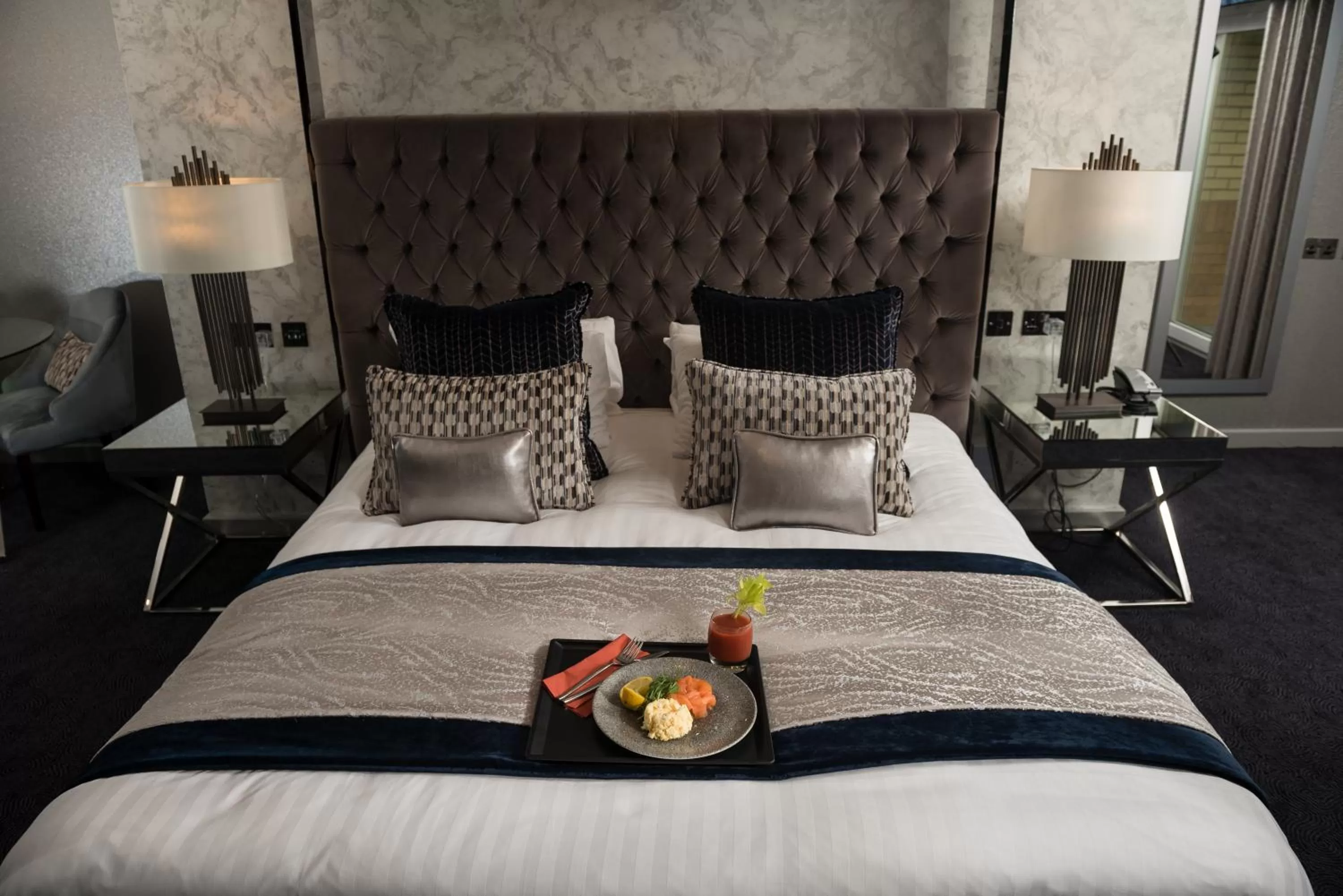 Bed in Radstone Hotel