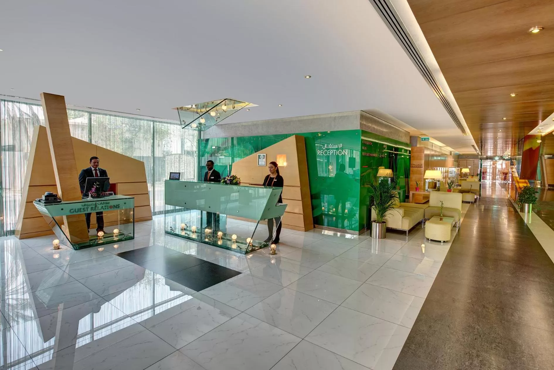 Lobby or reception in Al Khoory Executive Hotel, Al Wasl