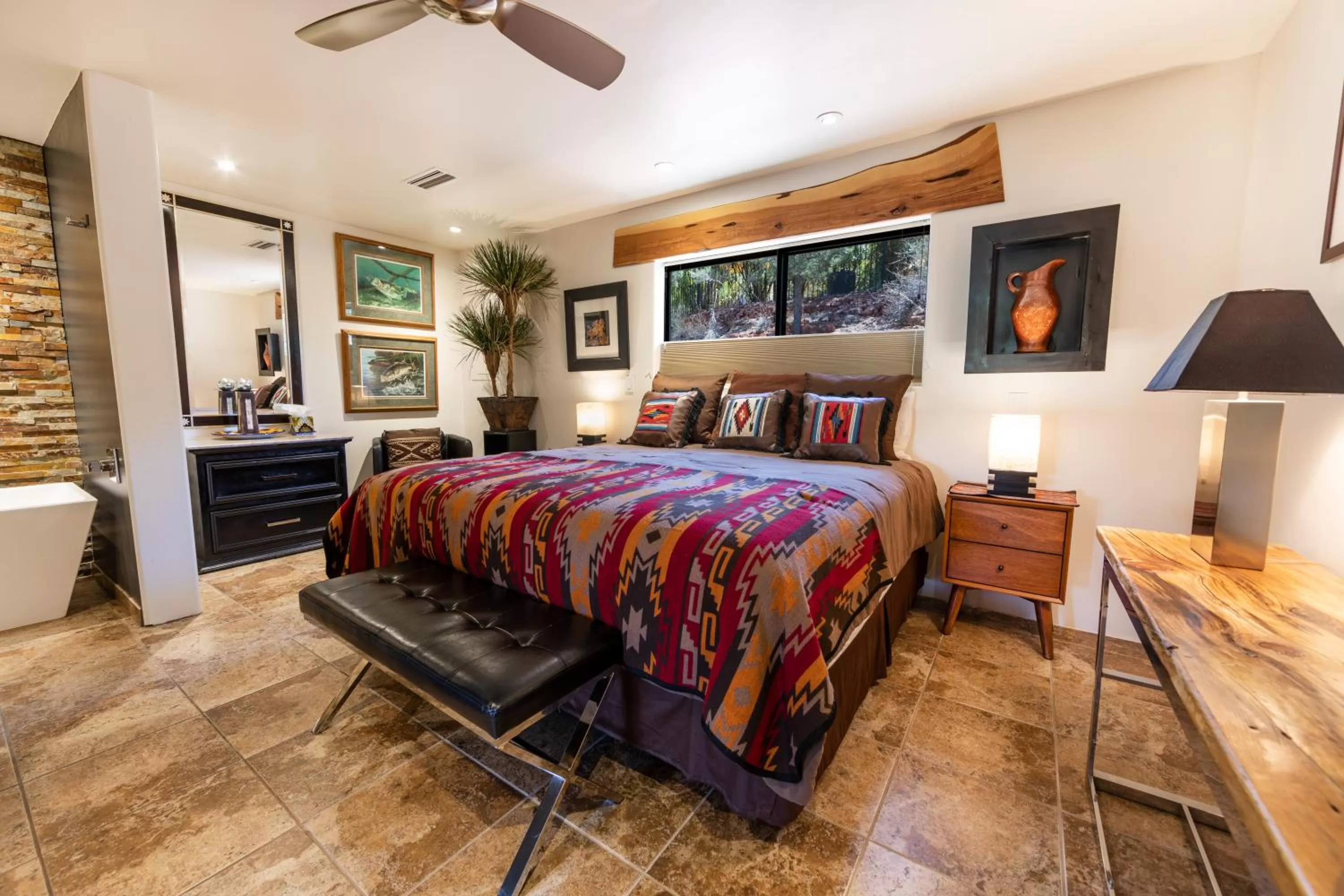 Bedroom, Bed in A Sunset Chateau