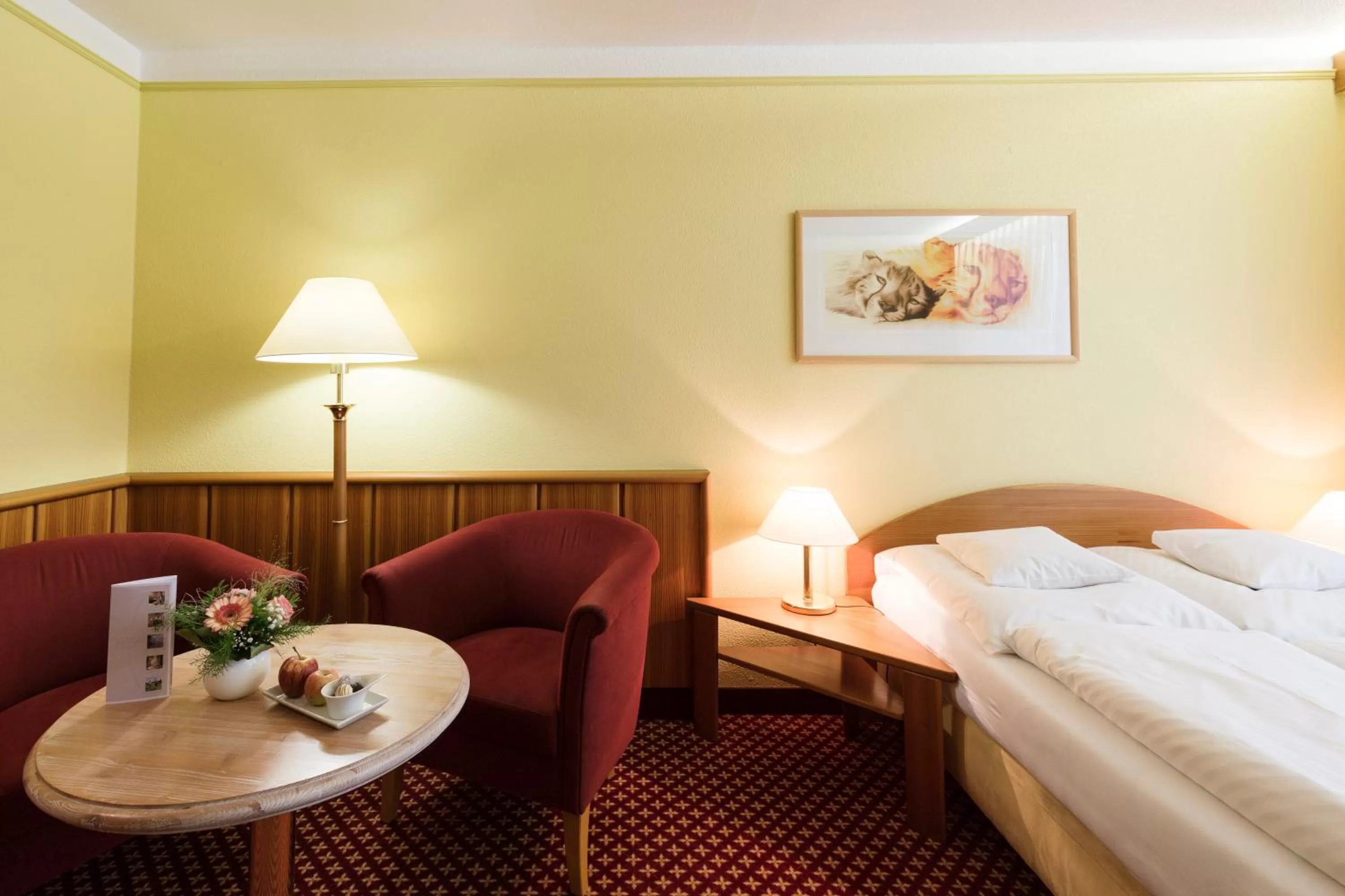 Photo of the whole room, Bed in Wellness-& Nationalpark Hotel Schliffkopf, BWSC