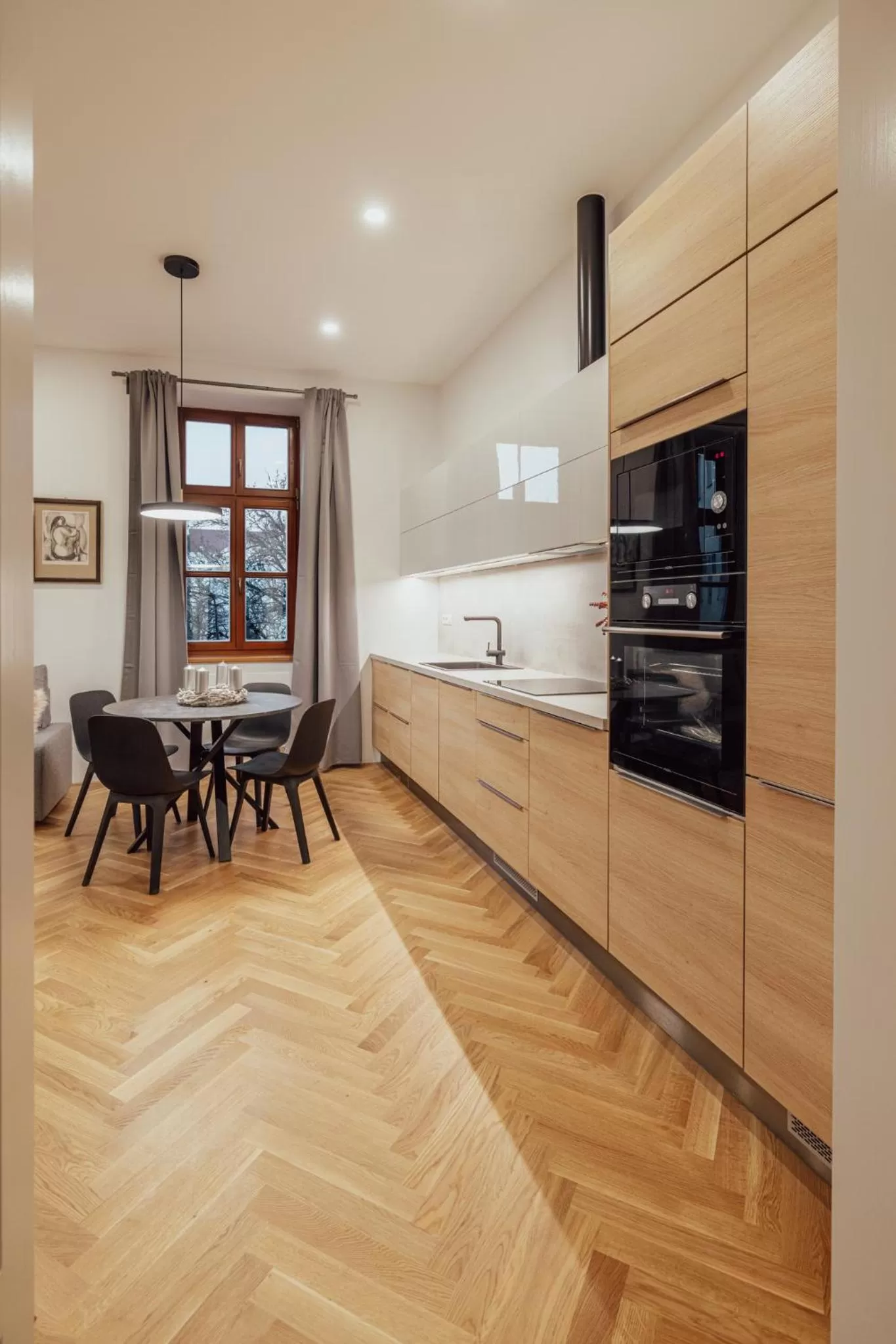 Kitchen or kitchenette in Apartmány Marienhof