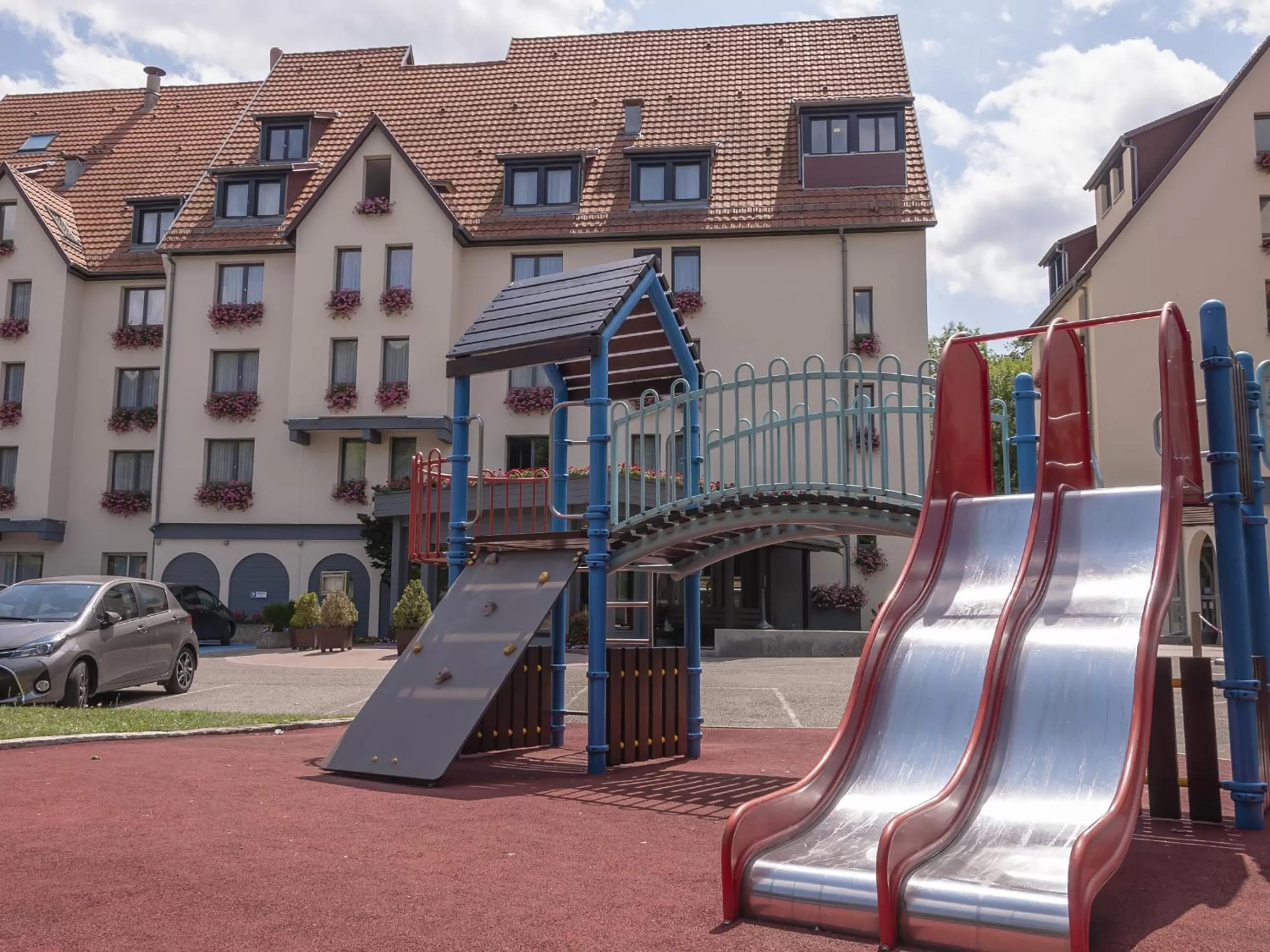 Children play ground in Hotel Restaurant & Spa Verte Vallée