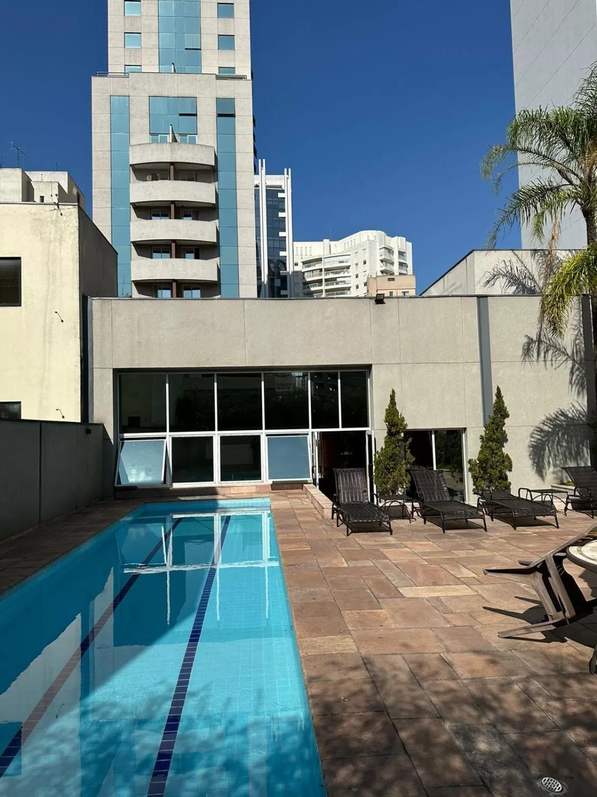 Property building, Swimming Pool in Studio Paulista Bela Cintra