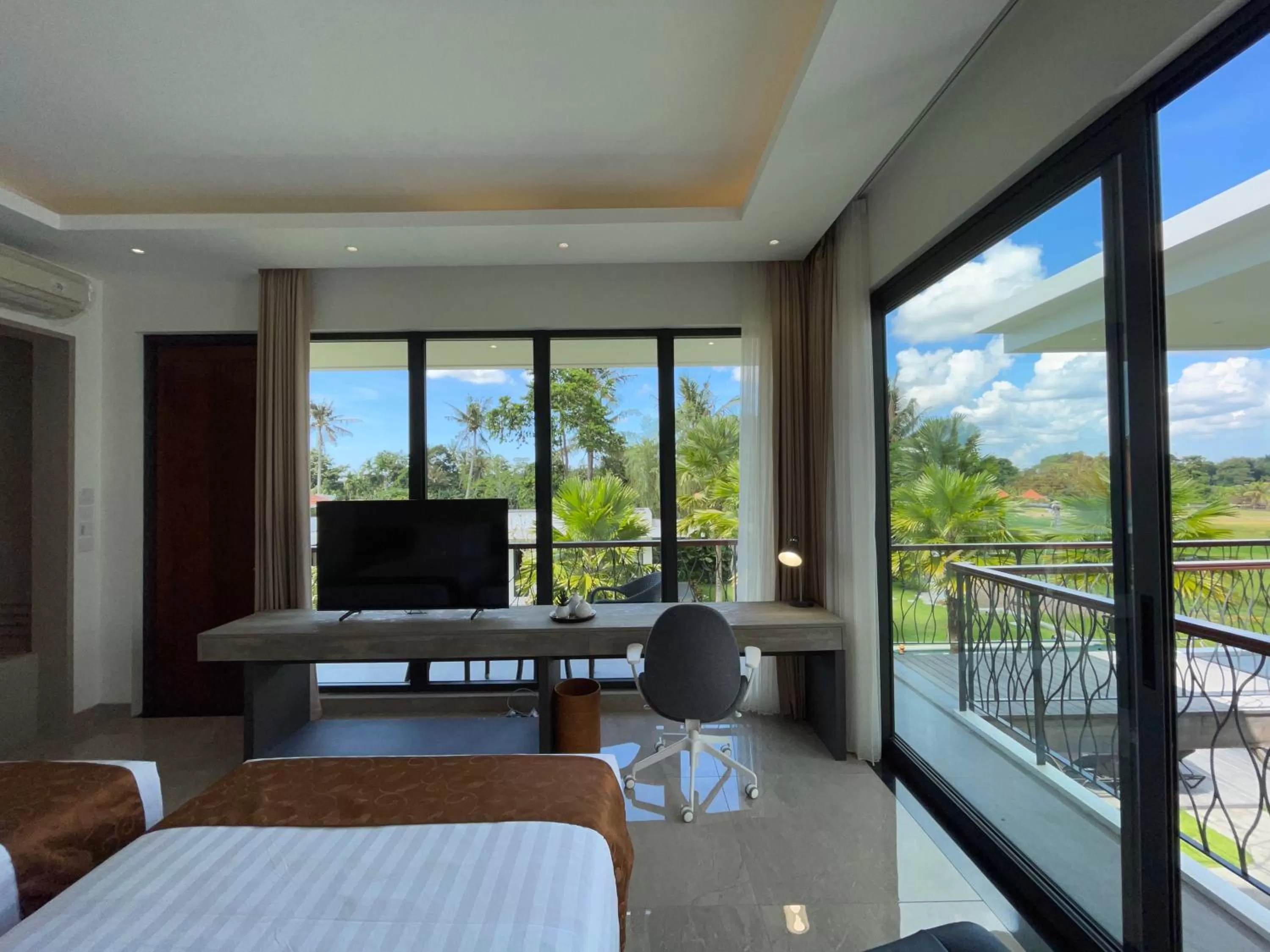 Bed in The Valerian Villa Ubud