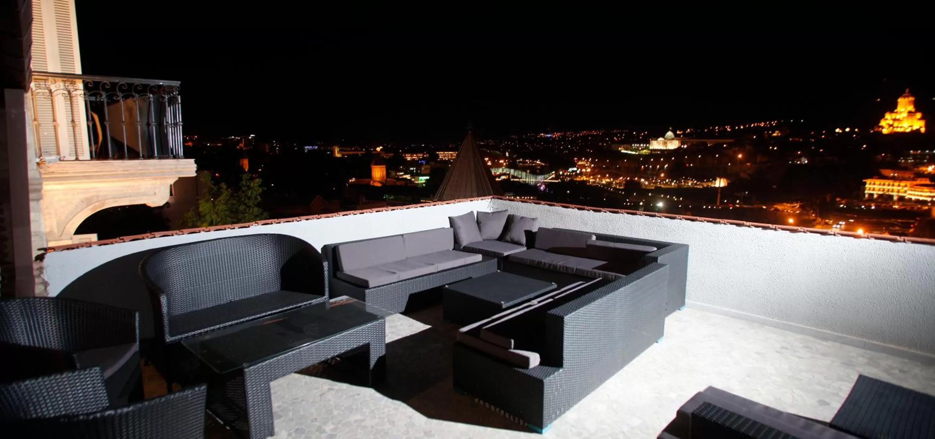 Night in Citadel Narikala Hotel