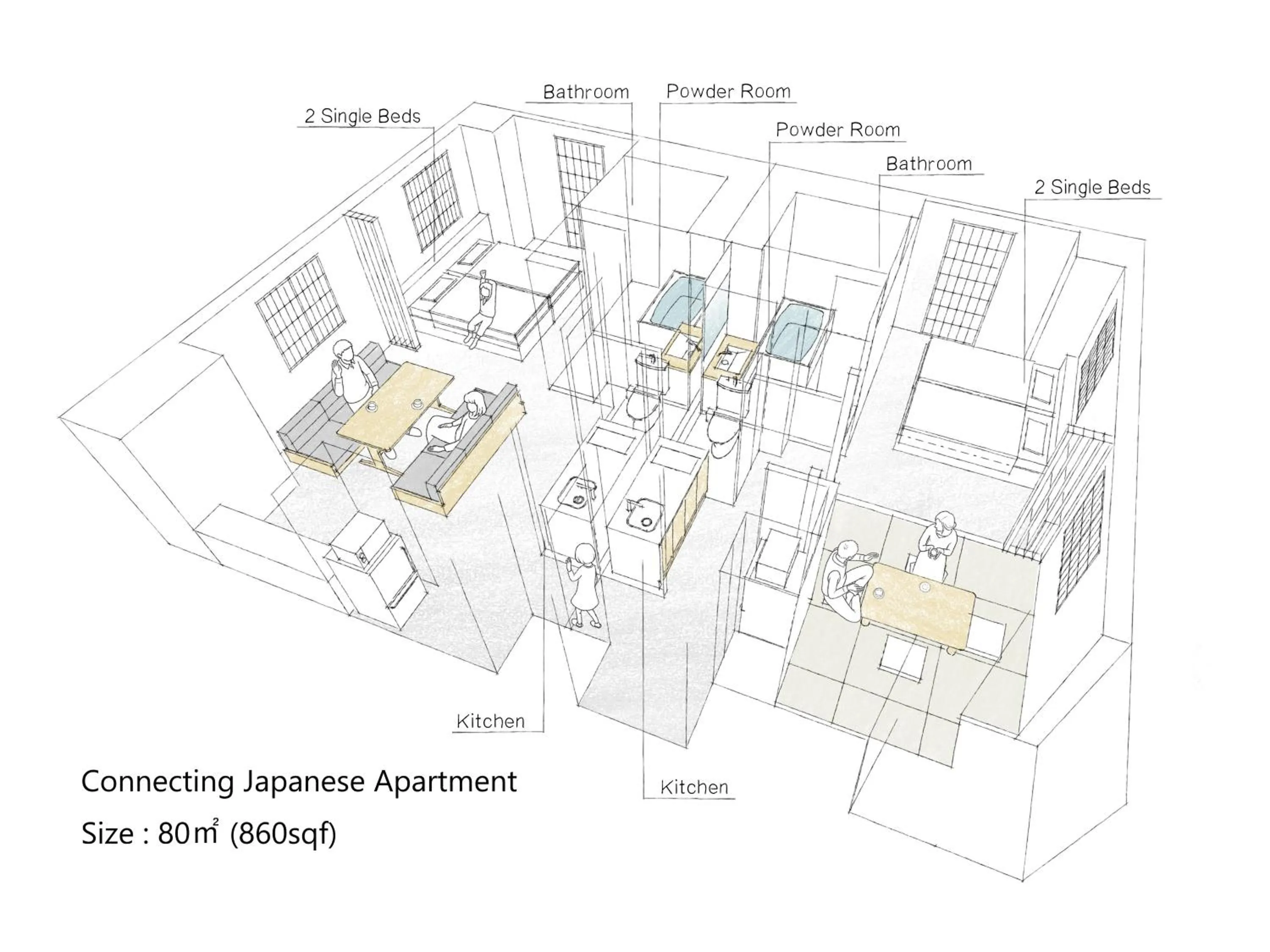 Floor plan in MIMARU Tokyo Akasaka
