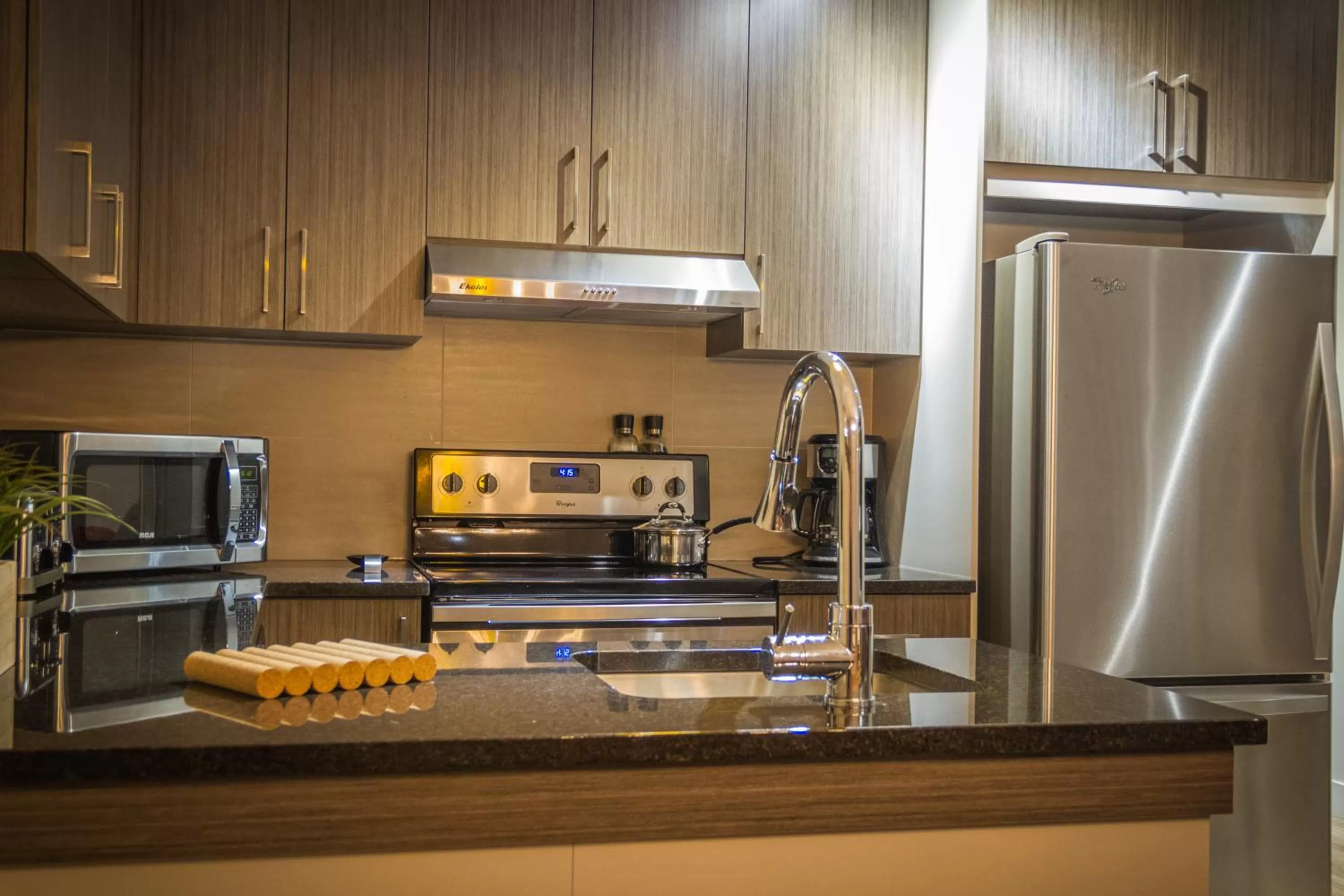 Kitchen or kitchenette in Le Viking Resort