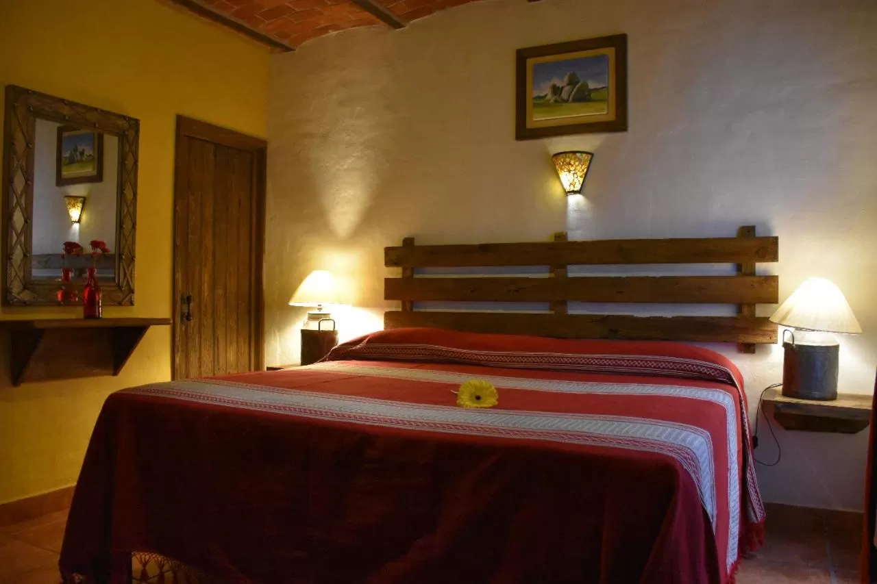 Bed in Hotel Mi Pueblito Tapalpa